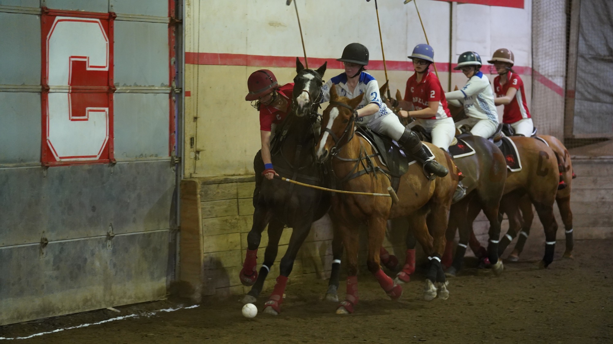 Women's Polo competes against Kentucky on March 6, 2026 at Oxley Equestrian Center in Ithaca, N.Y.