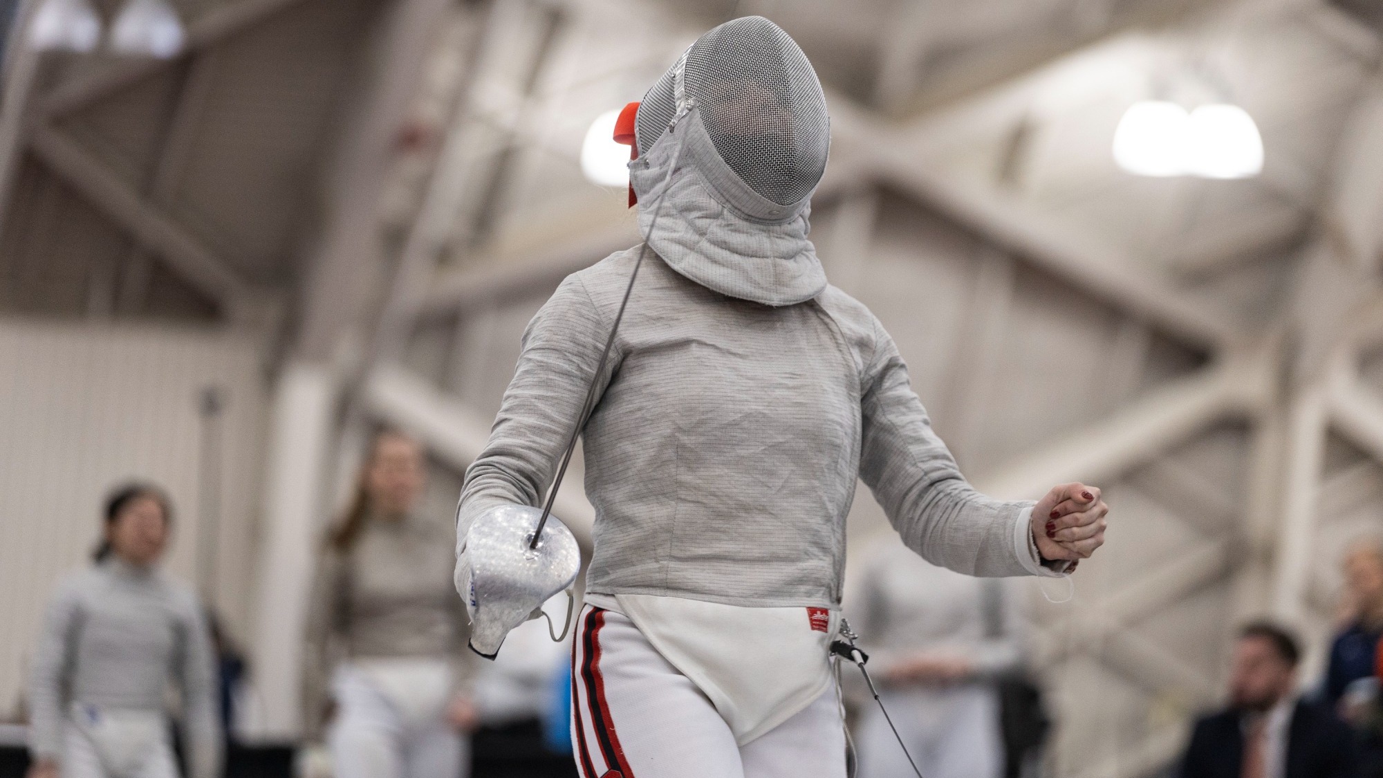 Women's Fencing Action Shot