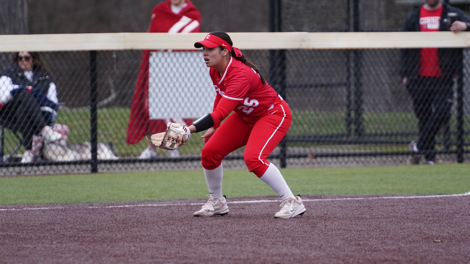 Hernandez fields the ball at Niemand-Robison Field