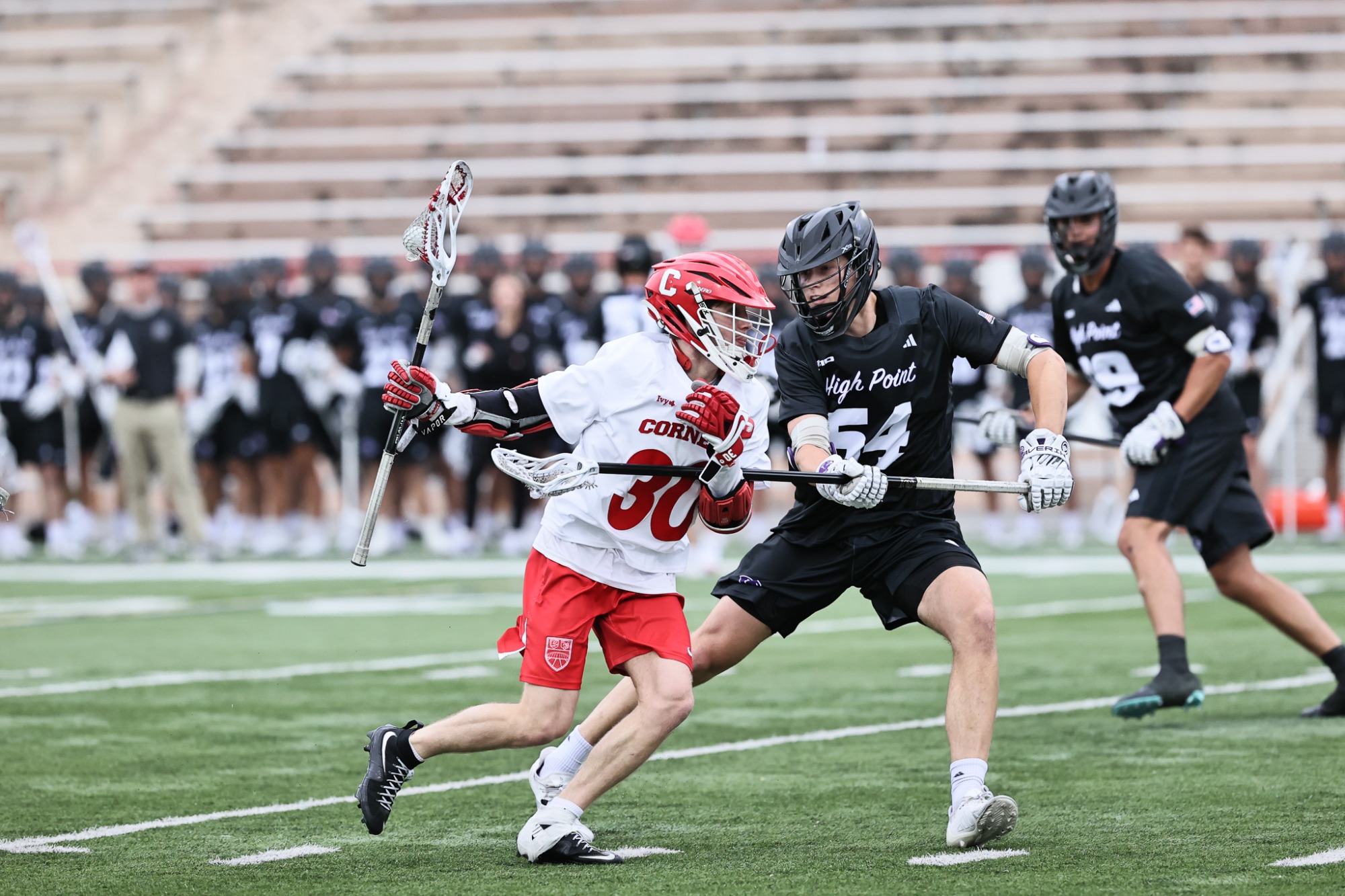 Cornell men's lacrosse vs. High Point on April 13, 2026 at Schoellkopf Field
