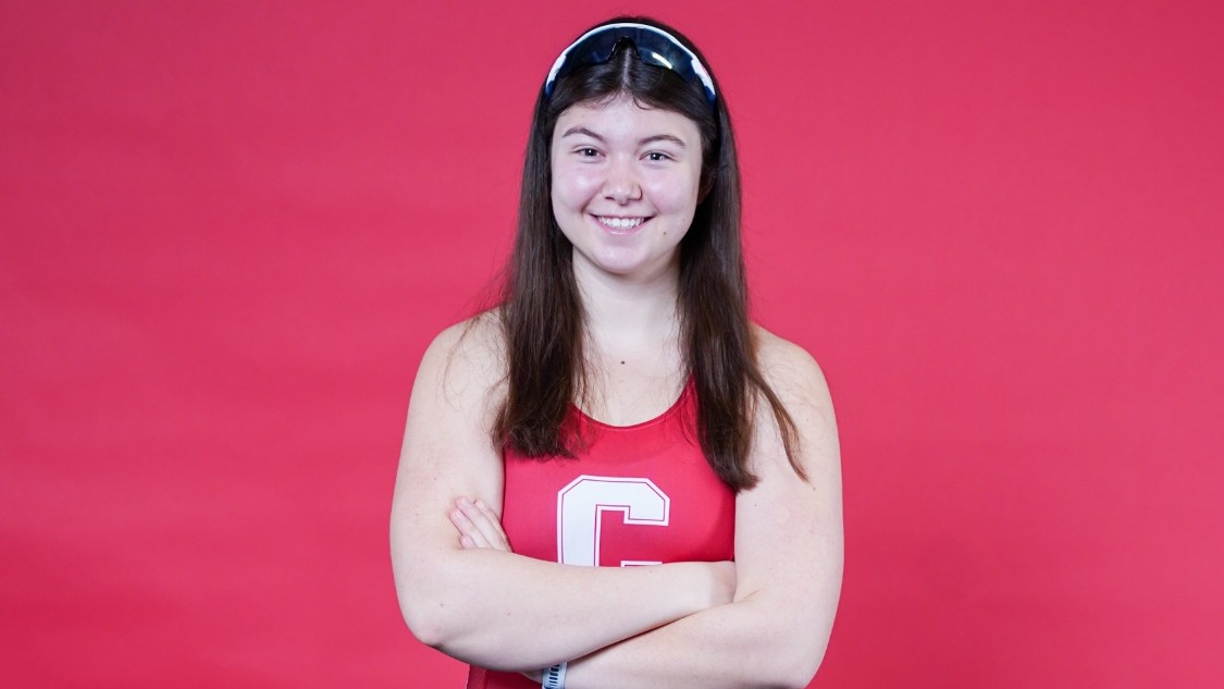 Cornell junior women's rower Alexis Engman poses for a media day photo for the 2025-26 season. 