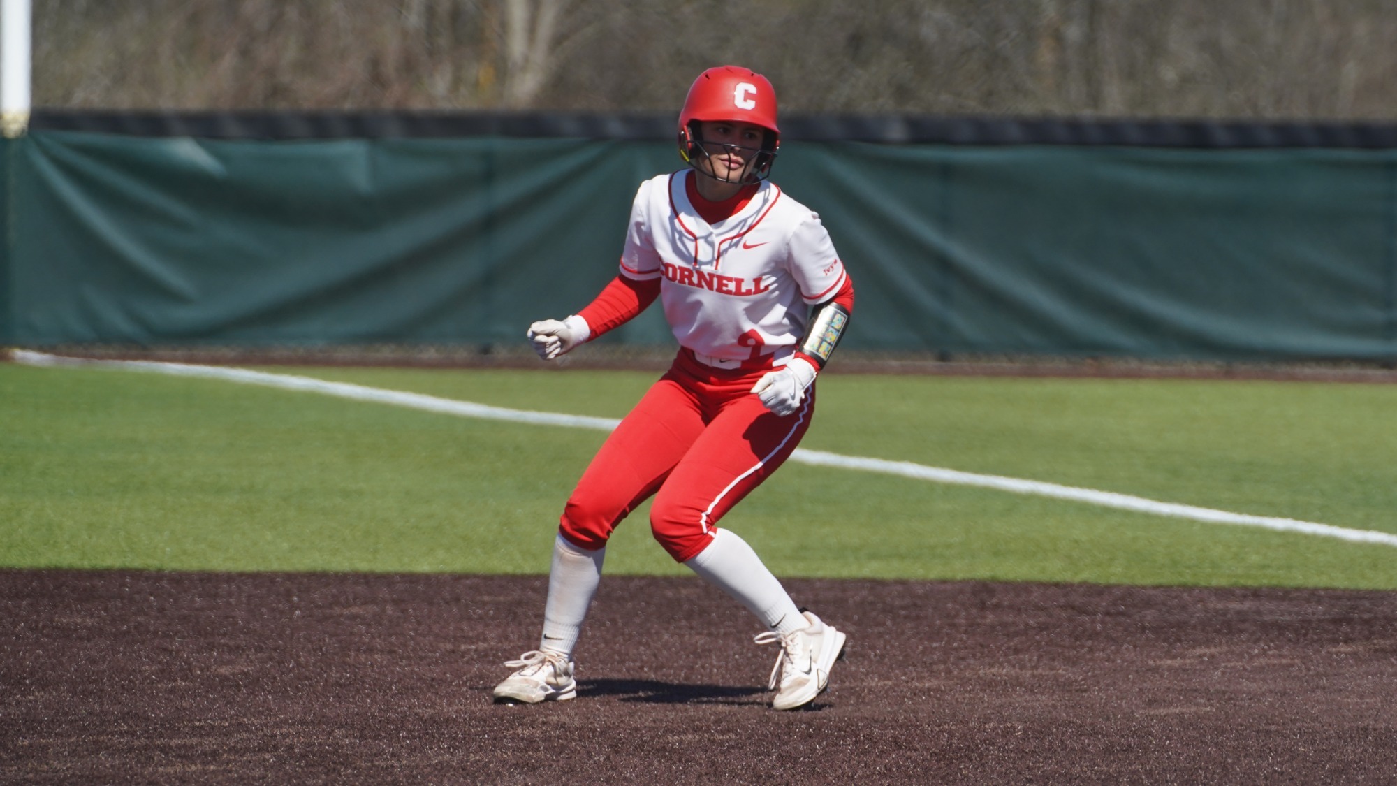 Pressley on the bases at Niemand-Robison Field.