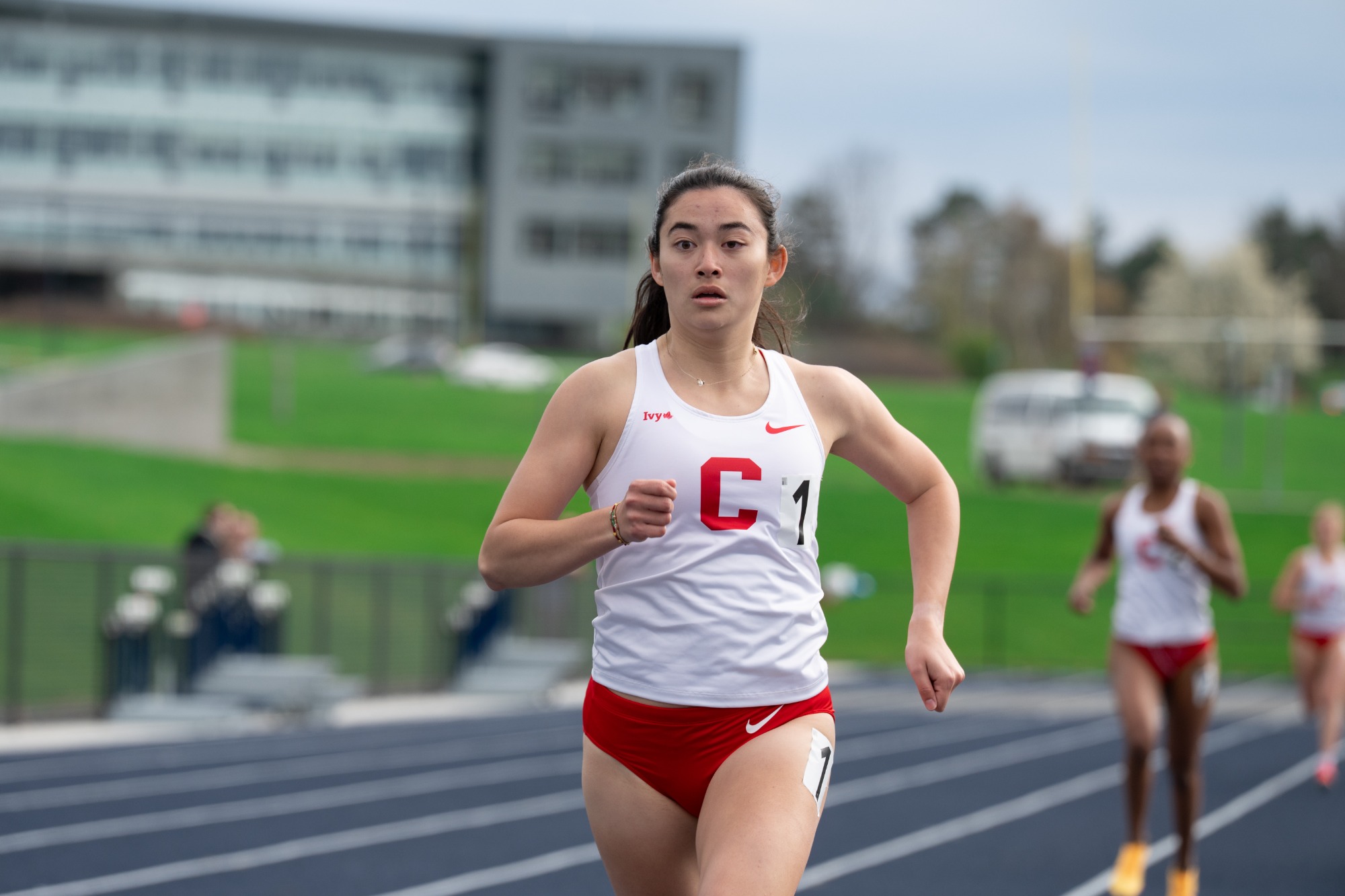 Men's and women's outdoor track & field teams compete at the very first outdoor meet on the new Egan Family Complex track at Ithaca College in Ithaca, NY on Tuesday, April 21, 2026.