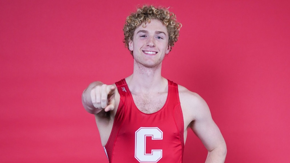 Cornell men's heavyweight rower James Larabee poses for a media day photo for the 2025-26 season.