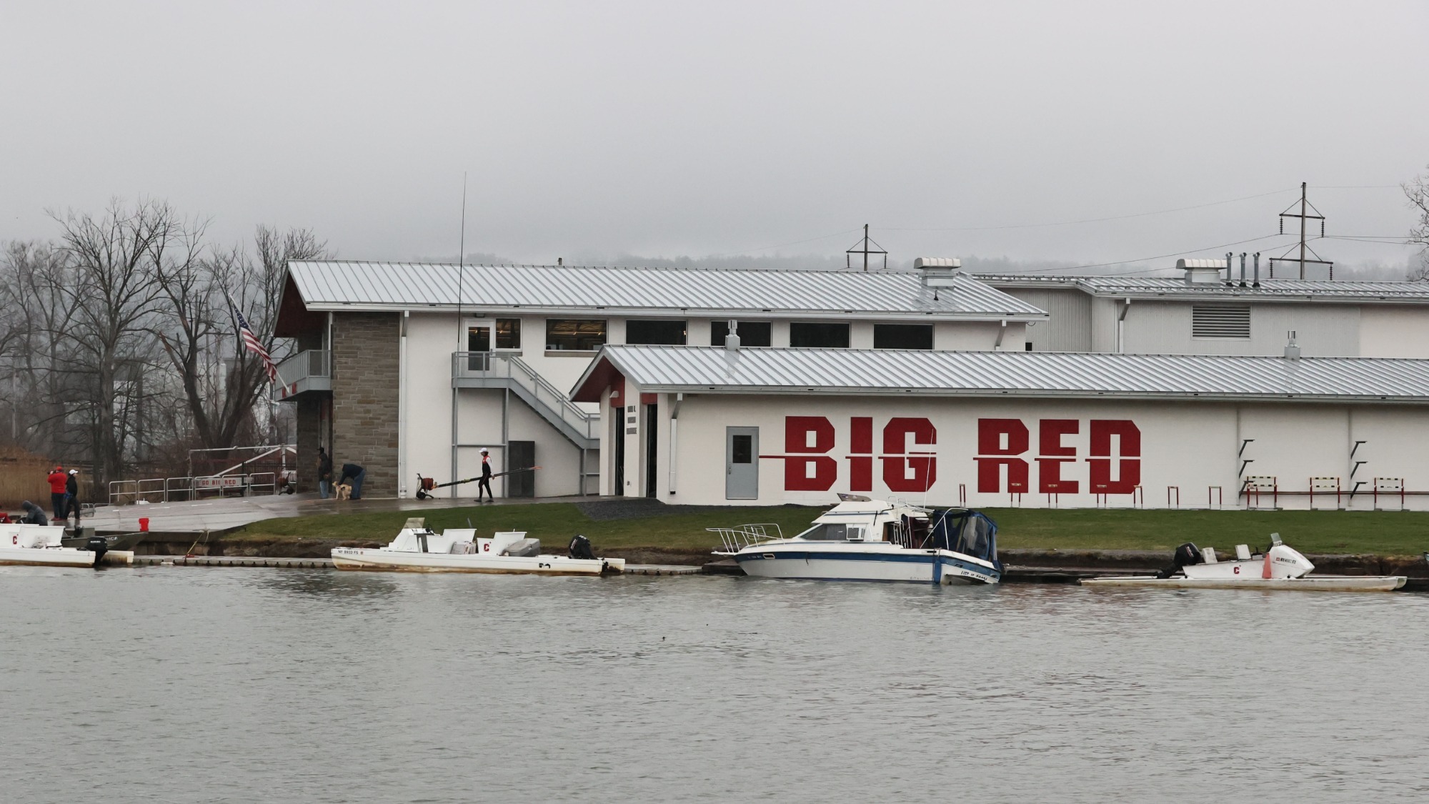Cornell rowing boat house.