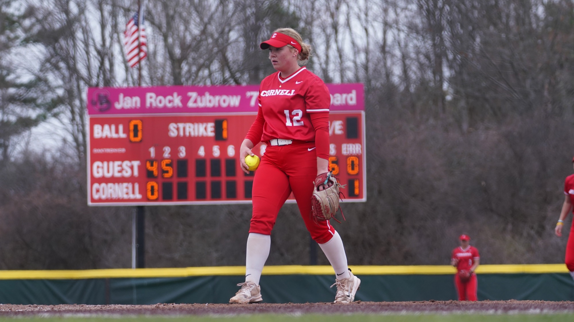 Lauren Holt takes an at-bat against the Harvard Crimson at Niemand-Robison Field.