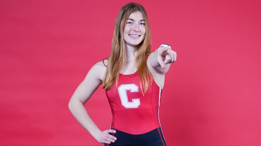 Cornell junior women's rowing Elise Rueppel poses for a media day photo for the 2025-26 season.