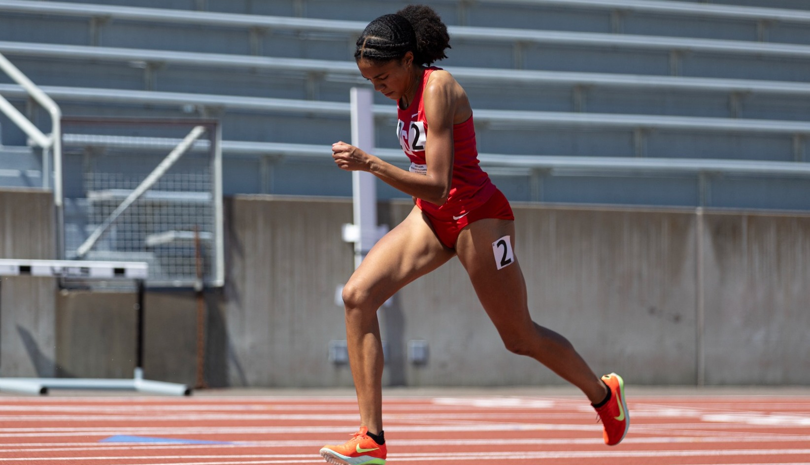 Sophia Comfere competes at outdoor heps 2026