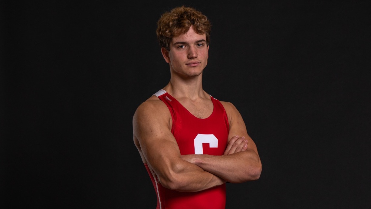 Cornell men's heavweight rower Oles Spodin poses for a media day photo for the 2024-25 season.