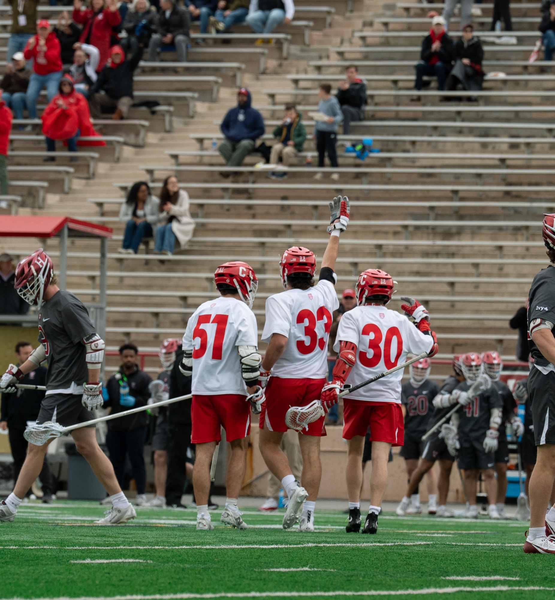 Cornell Men's Lacrosse defeats #13 Harvard in the semifinal of the Ivy League Tournament 17-8 at Schoellkopf Field in Ithaca, N.Y.