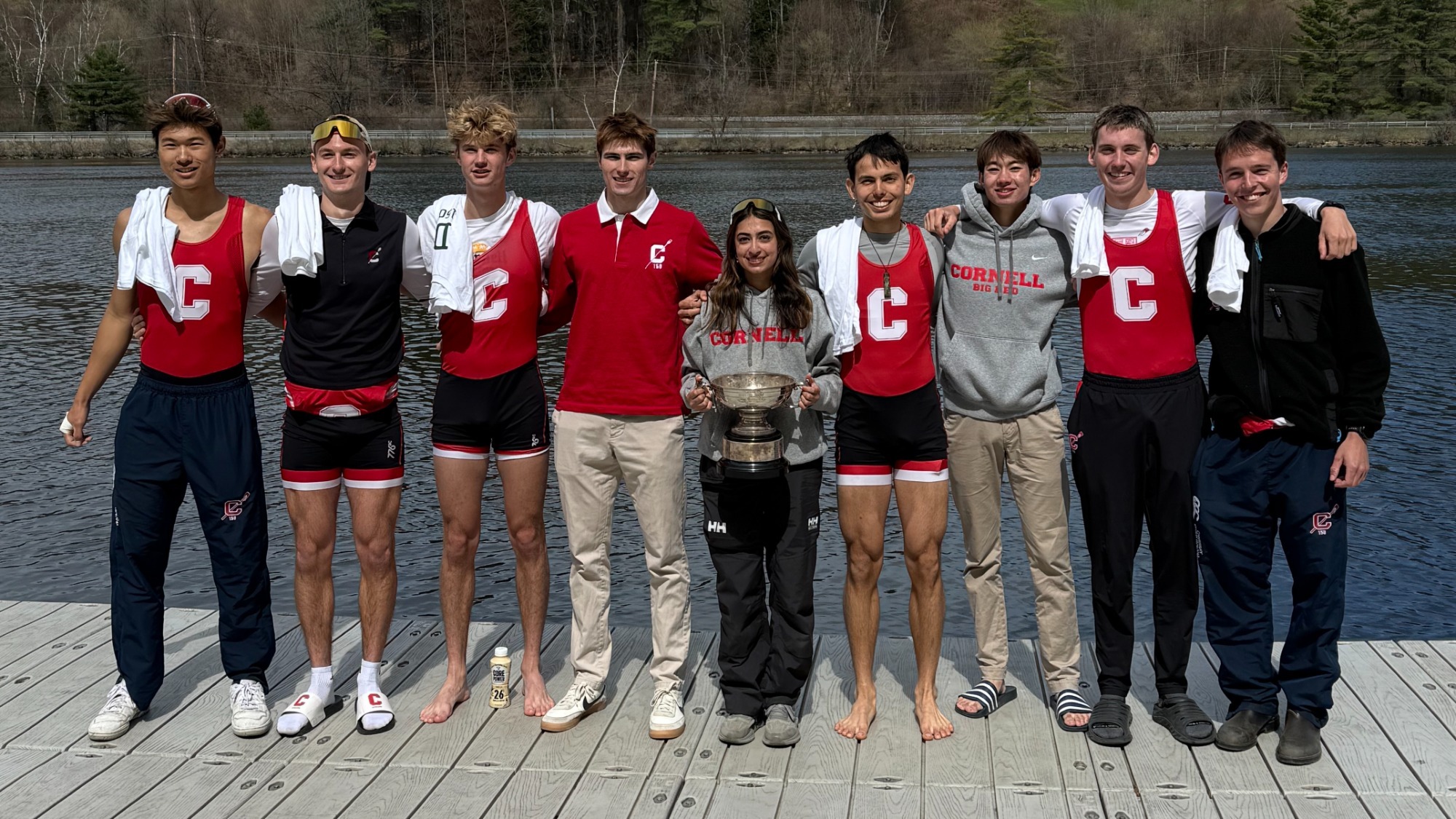 Lightweight rowing together following Baggaley Bowl victory over Dartmouth.