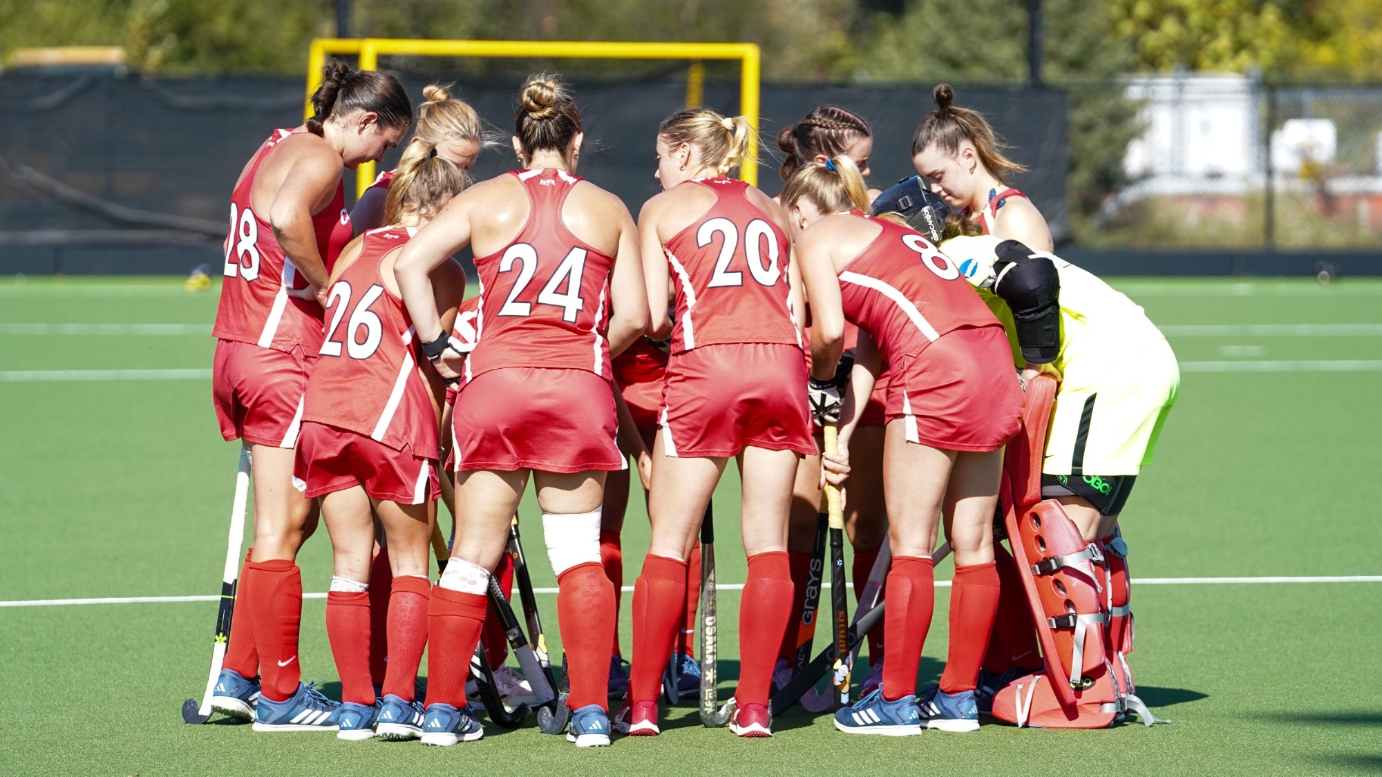 The Cornell women's field hockey team competes against LIU at Marsha Dodson Field in Ithaca, N.Y., on Oct. 6, 2025. The Cornell field hockey team plays LIU on Oct. 6, 2025 at Marsha Dodson Field in Ithaca, N.Y. The Big Red won the contest 6-0. The Cornell field hockey team plays LIU on Oct. 6, 2025 at Marsha Dodson Field in Ithaca, N.Y. The Big Red won the contest 6-0.