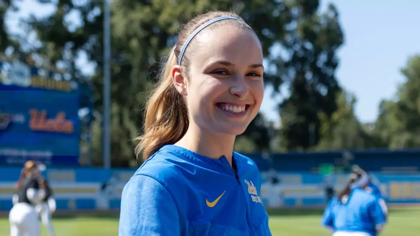 A photo of Devin Waddell while serving as a graduate manager with UCLA's softball program during the 2026 season. 