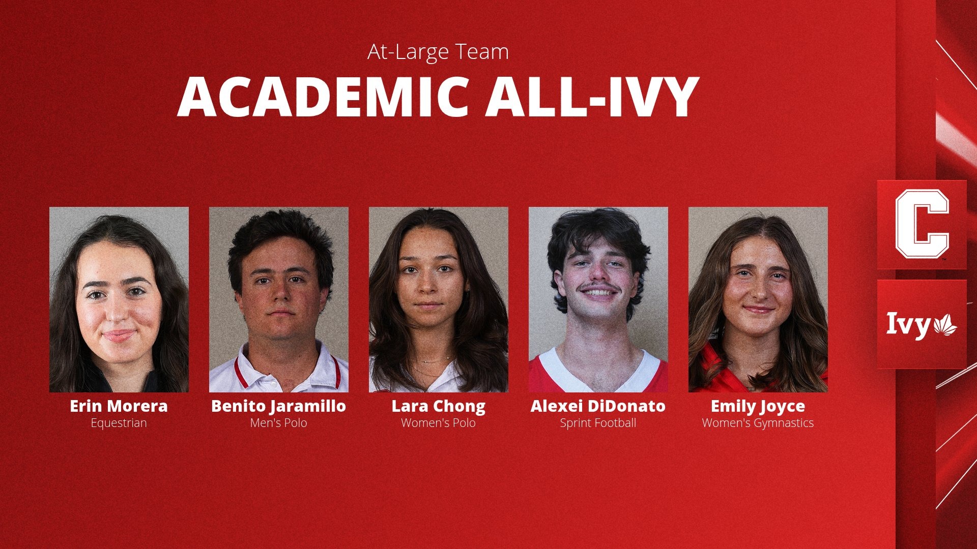 2026 Cornell Academic All-Ivy At-Large honorees