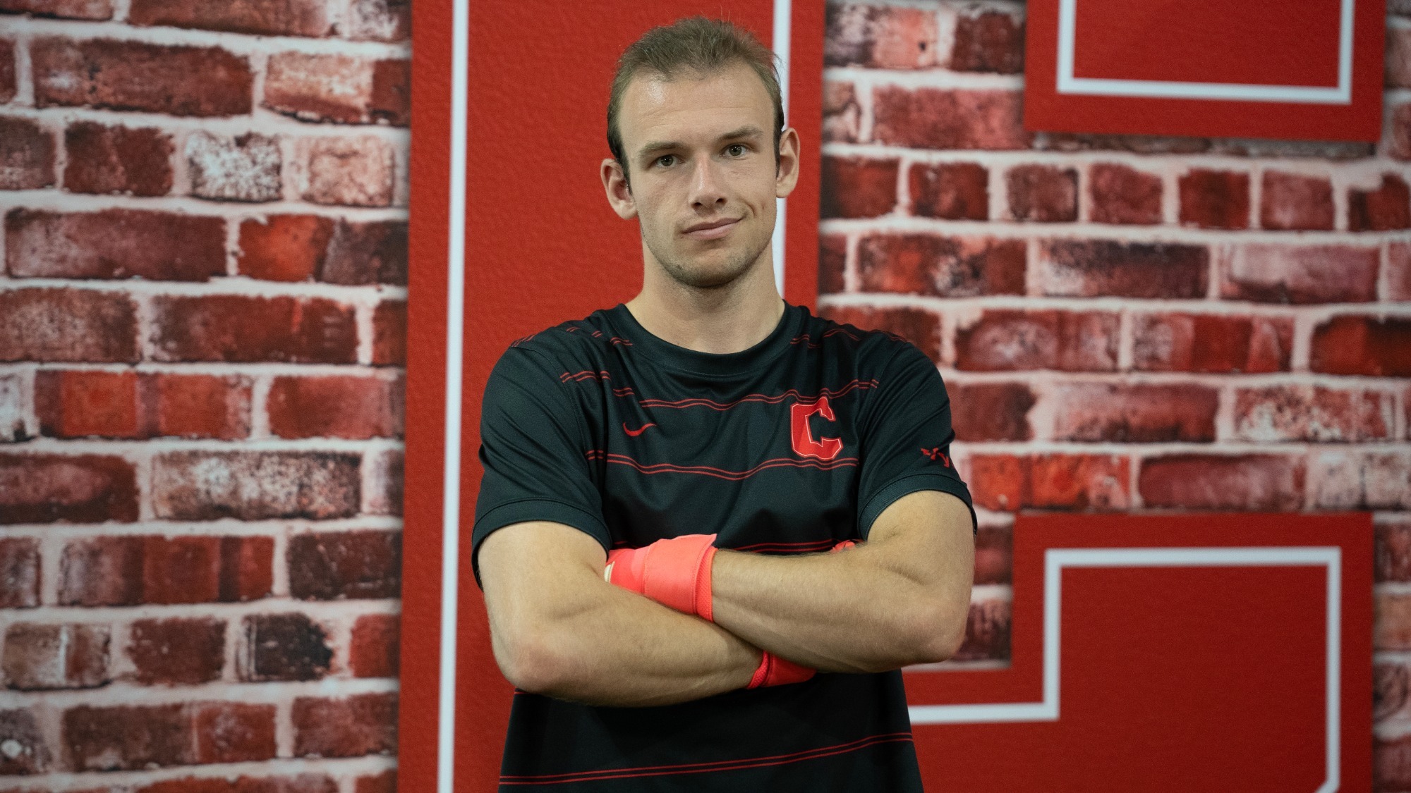 Junior goalkeeper Filip Versterre is pictured during Cornell men's soccer media day prior to the 2026 season