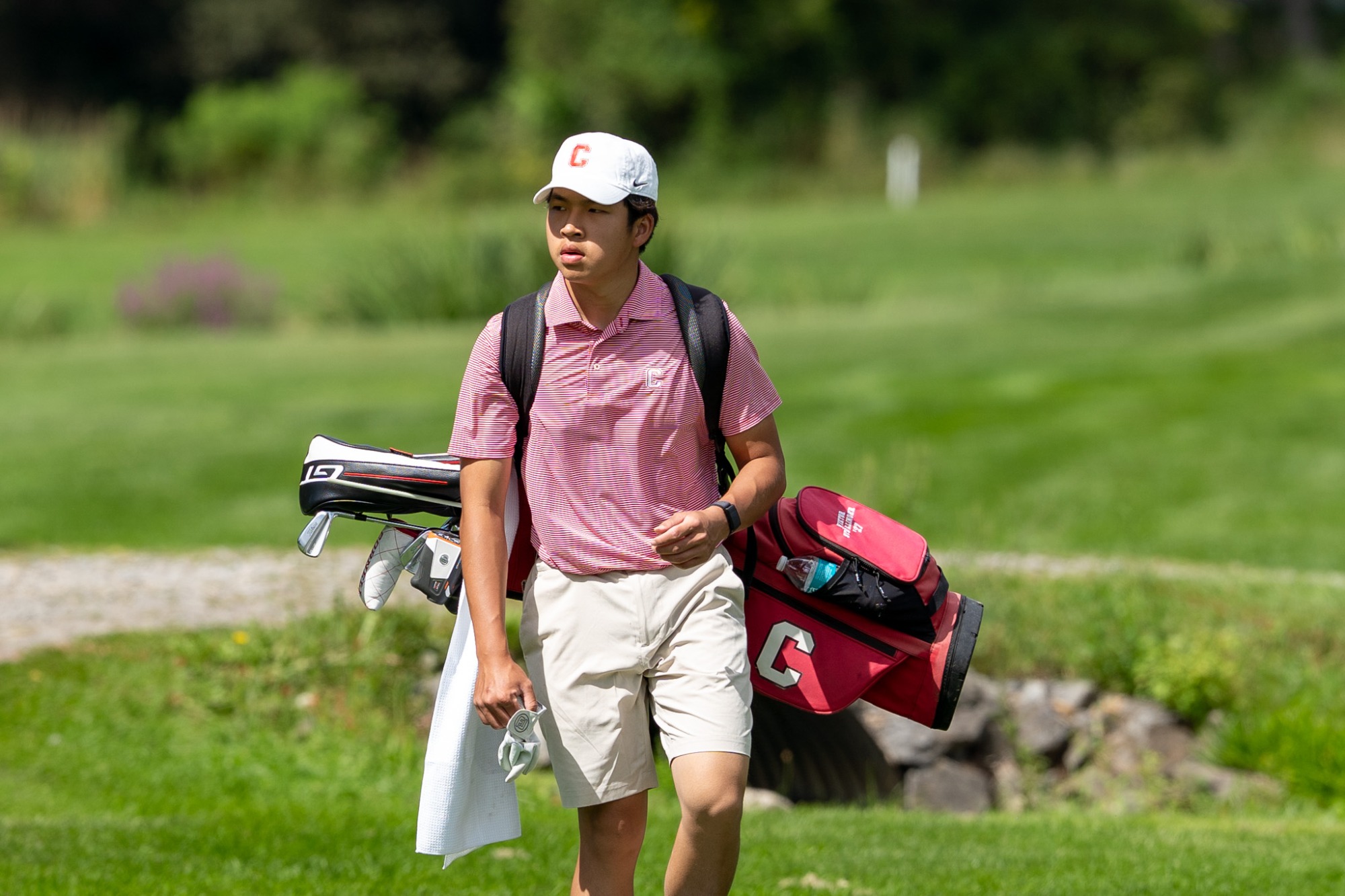 Toby Gu of Cornell men's golf at Alex Lagowitz Memorial hosted by Colgate at Seven Oaks in Hamilton, N.Y.