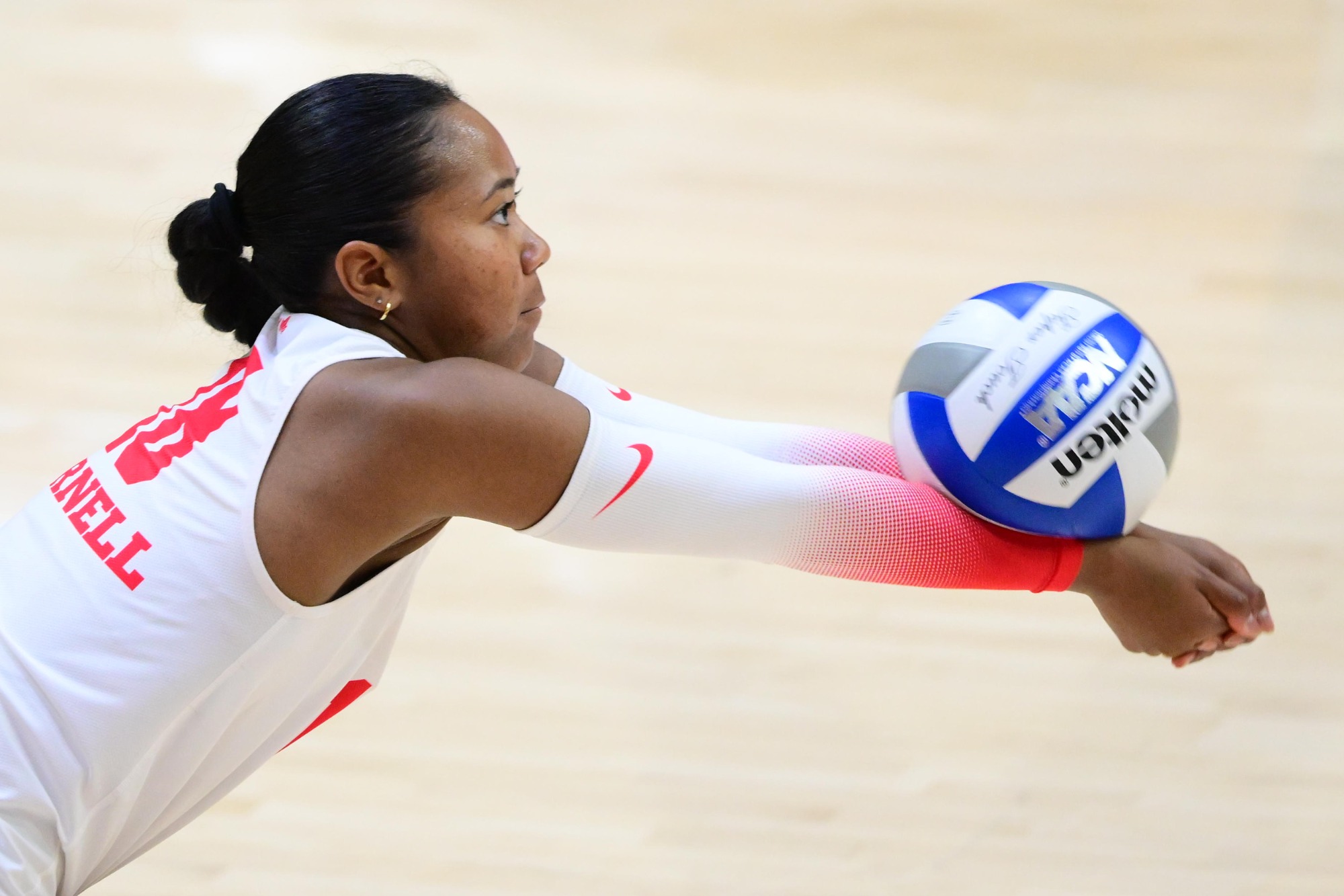 Cornell Volleyball against Columbia on Sept. 26, 2026 at Newman Arena at Bartels Hall in Ithaca, NY. (Caroline Sherman)