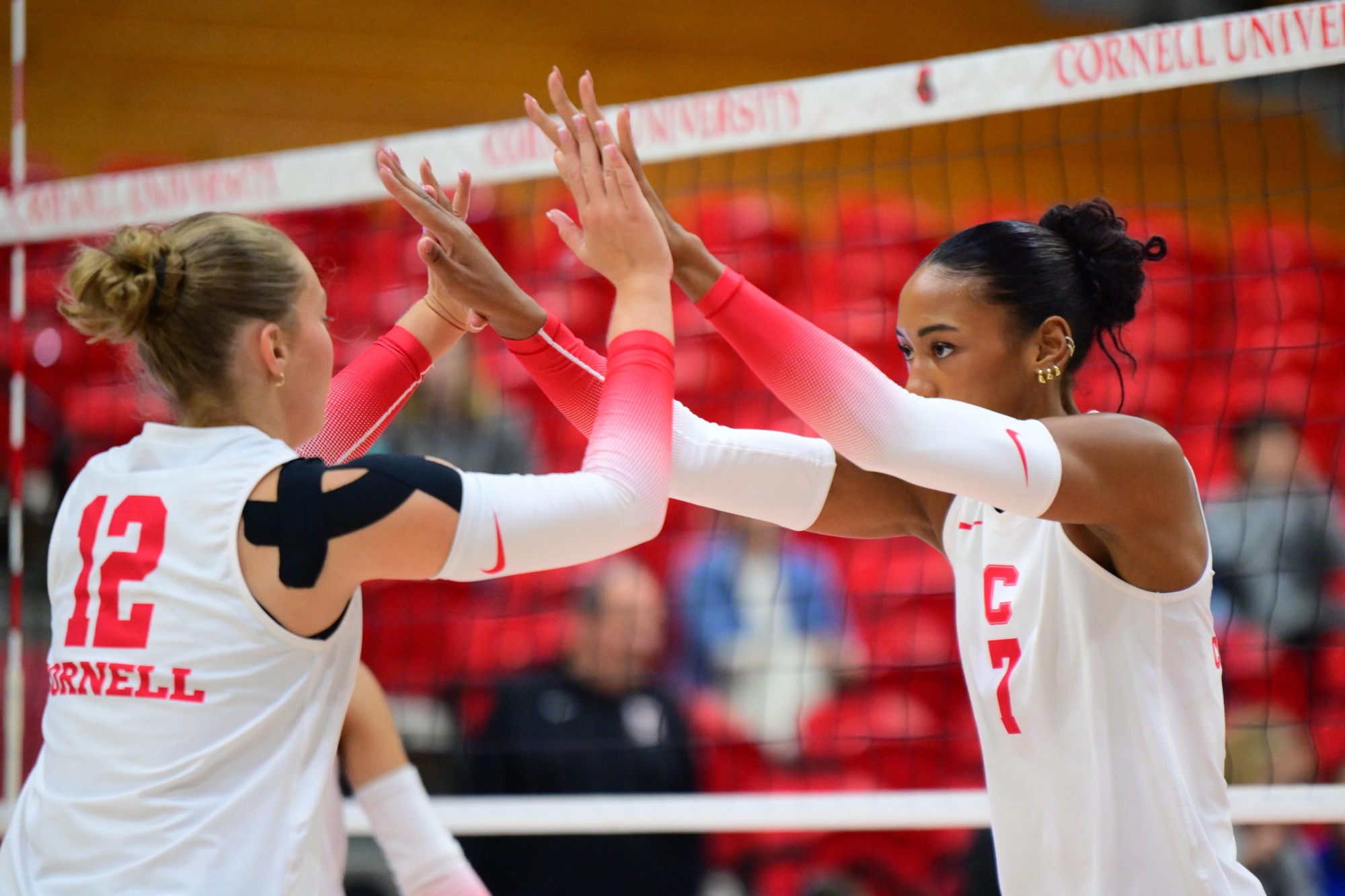 Cornell Volleyball against Columbia on Sept. 26, 2026 at Newman Arena at Bartels Hall in Ithaca, NY. (Caroline Sherman)
