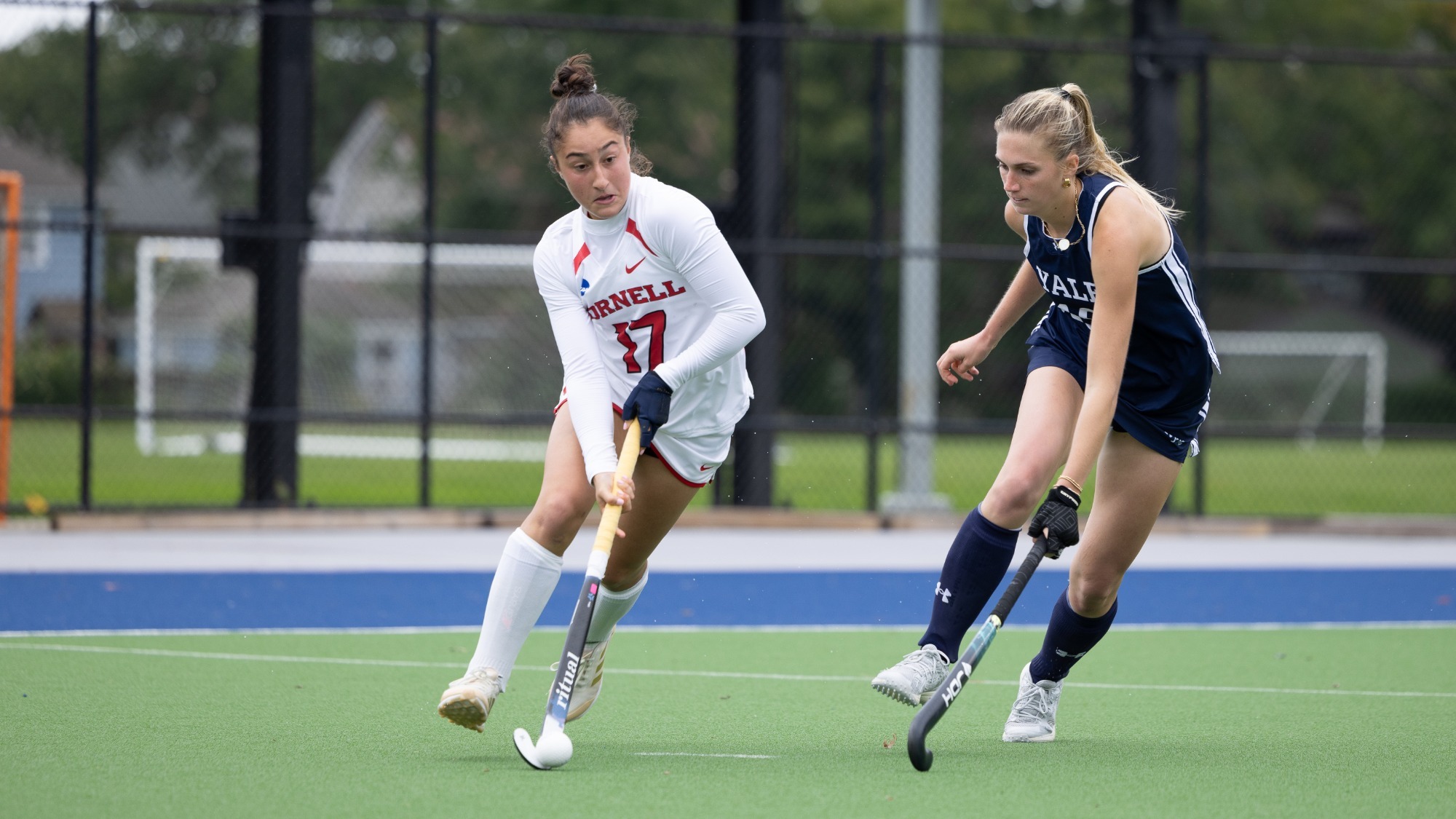 Rebecca Block competes against Yale on Sept. 26, 2026 in New Haven, Conn.