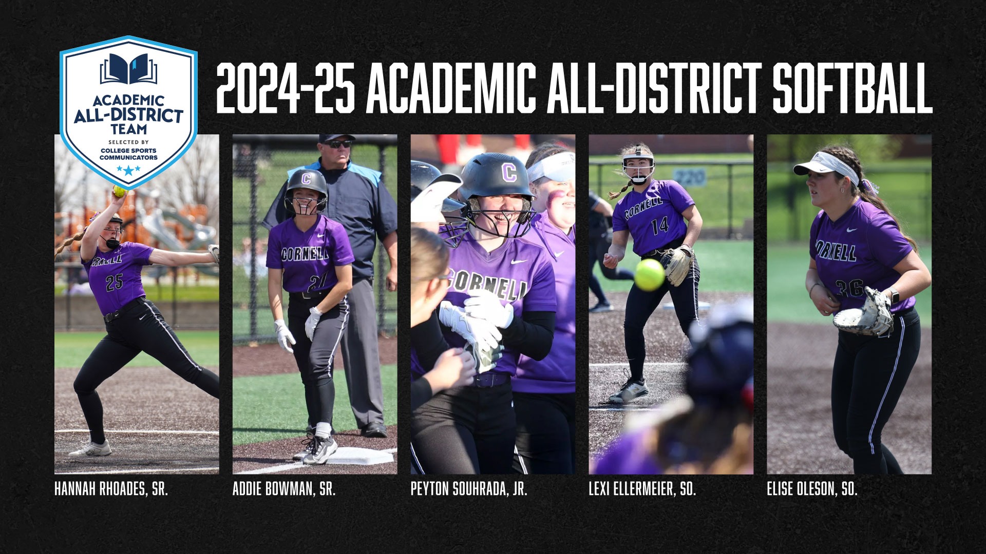 Softball Academic All-District 2025