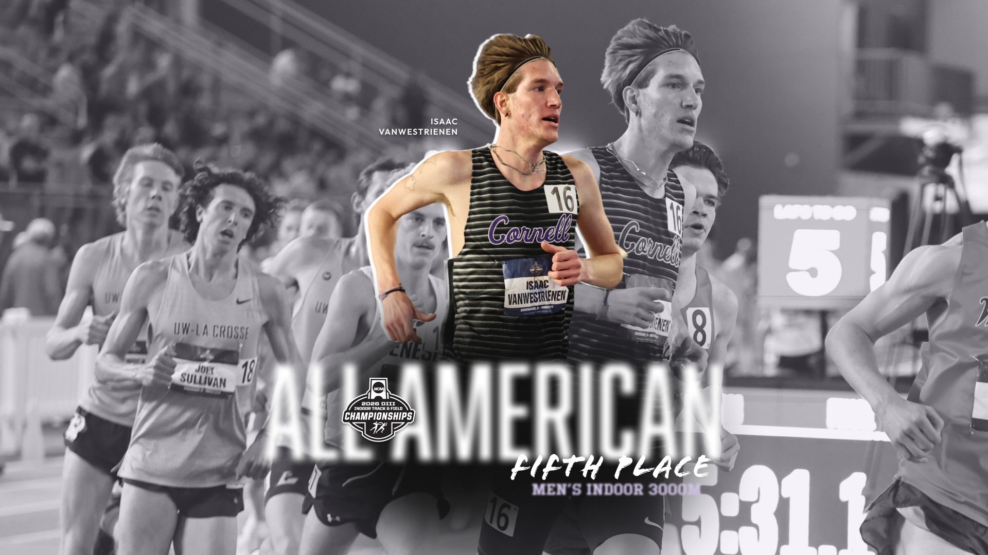 Isaac vanWestrienen NCAA Indoor 3000m