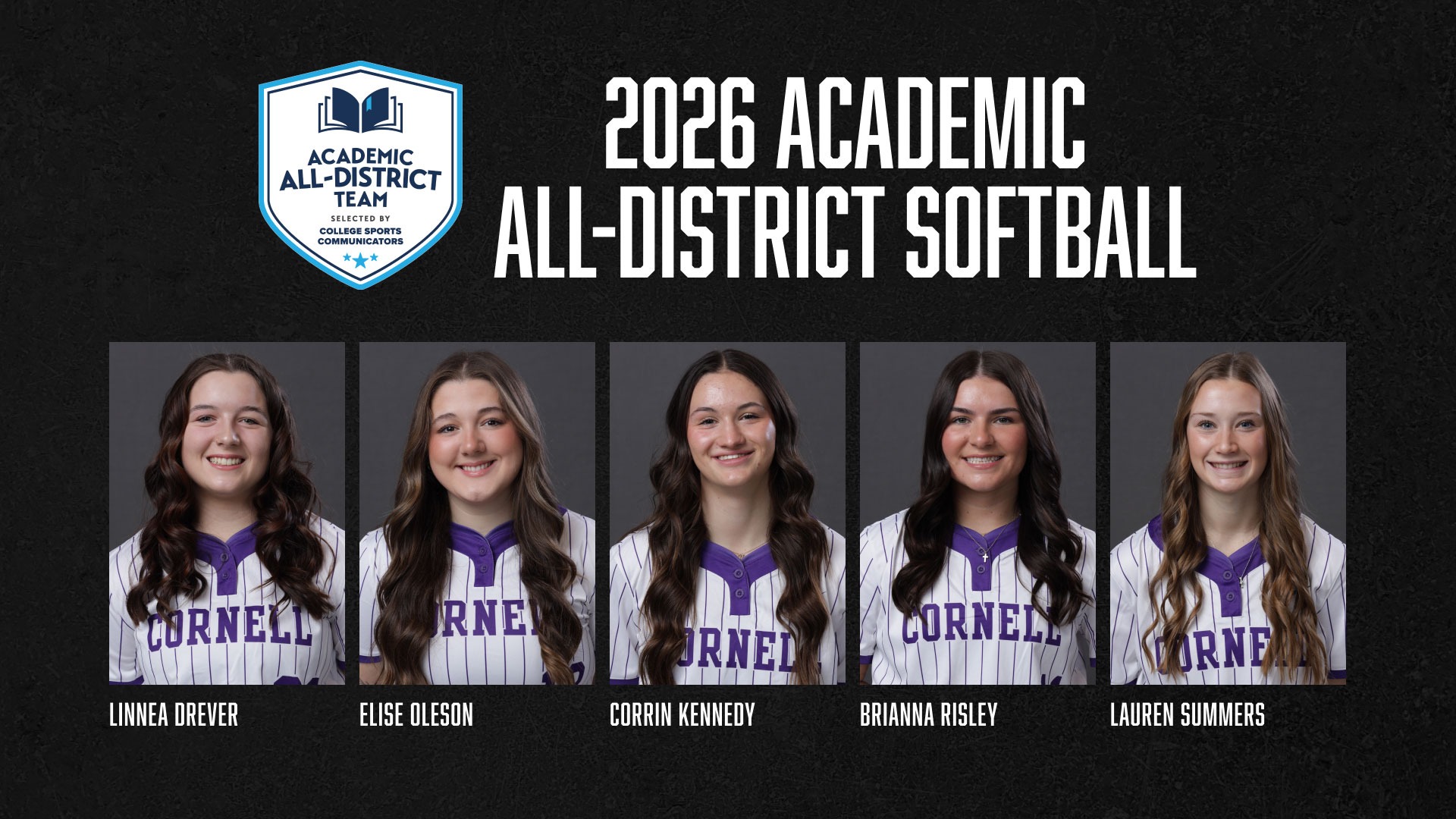 CSC Academic All-District Softball 2026