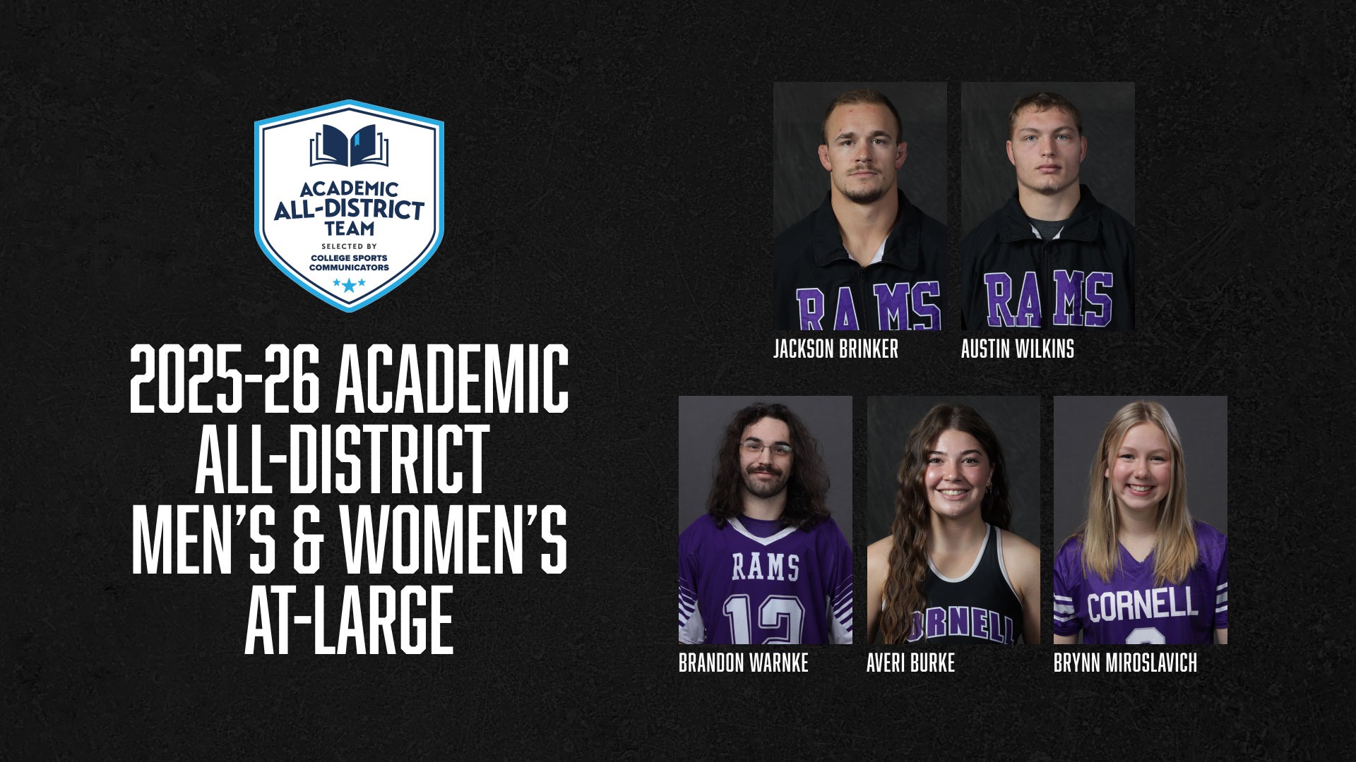 Academic All-District At-Large Team 2026