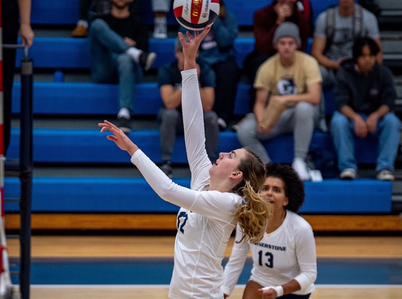 Women’s Volleyball falls in four at rival Aquinas Cornerstone University Athletics