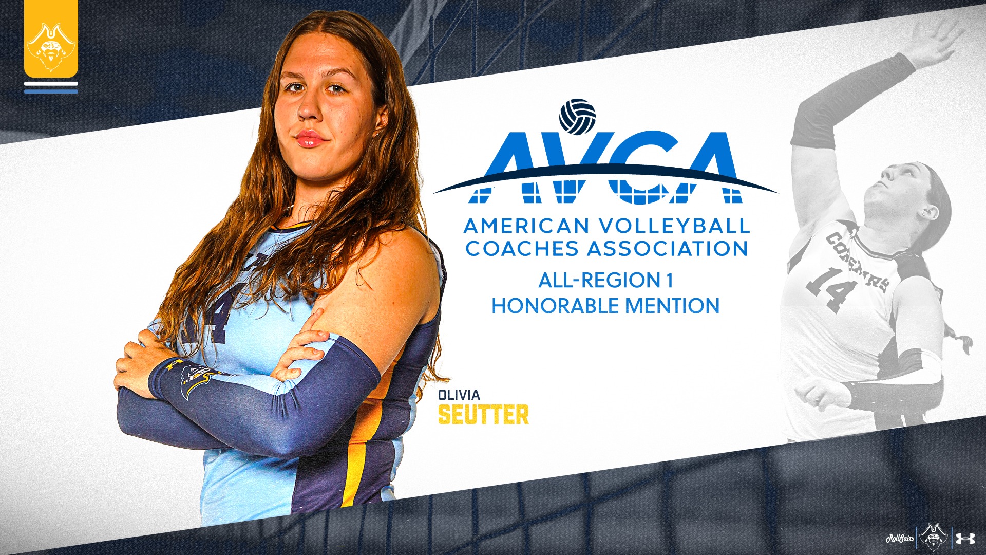 Olivia Seutter Named 2025 AVCA All-Region Honorable Mention