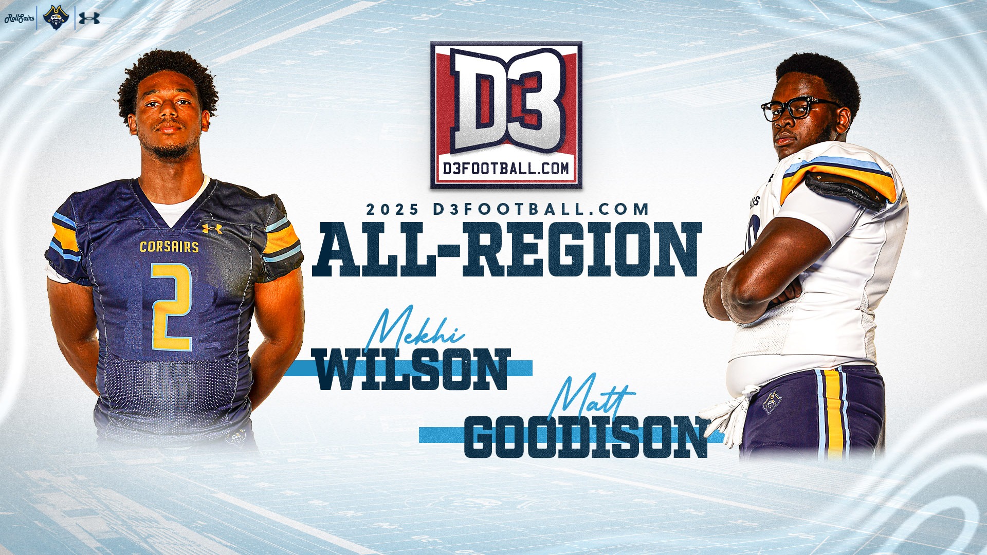 Mekhi Wilson and Matt Goodison Named to D3football.com All-Region Teams