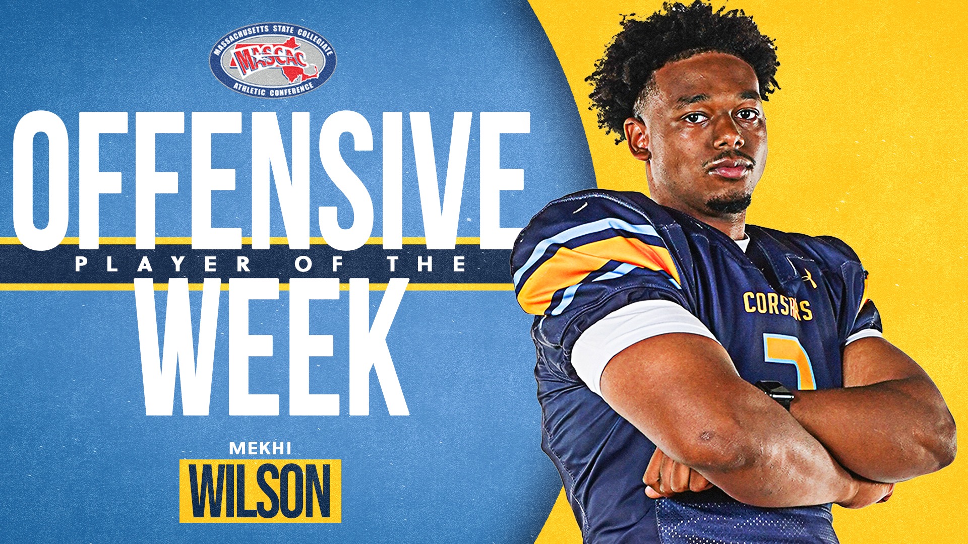 Mekhi Wilson named MASCAC Offensive Player of the Week - October 5, 2026
