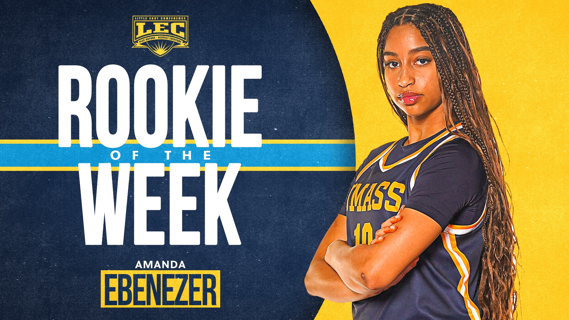 Amanda Ebenezer named Little East Rookie of the Week in Women's Basketball - February 17th