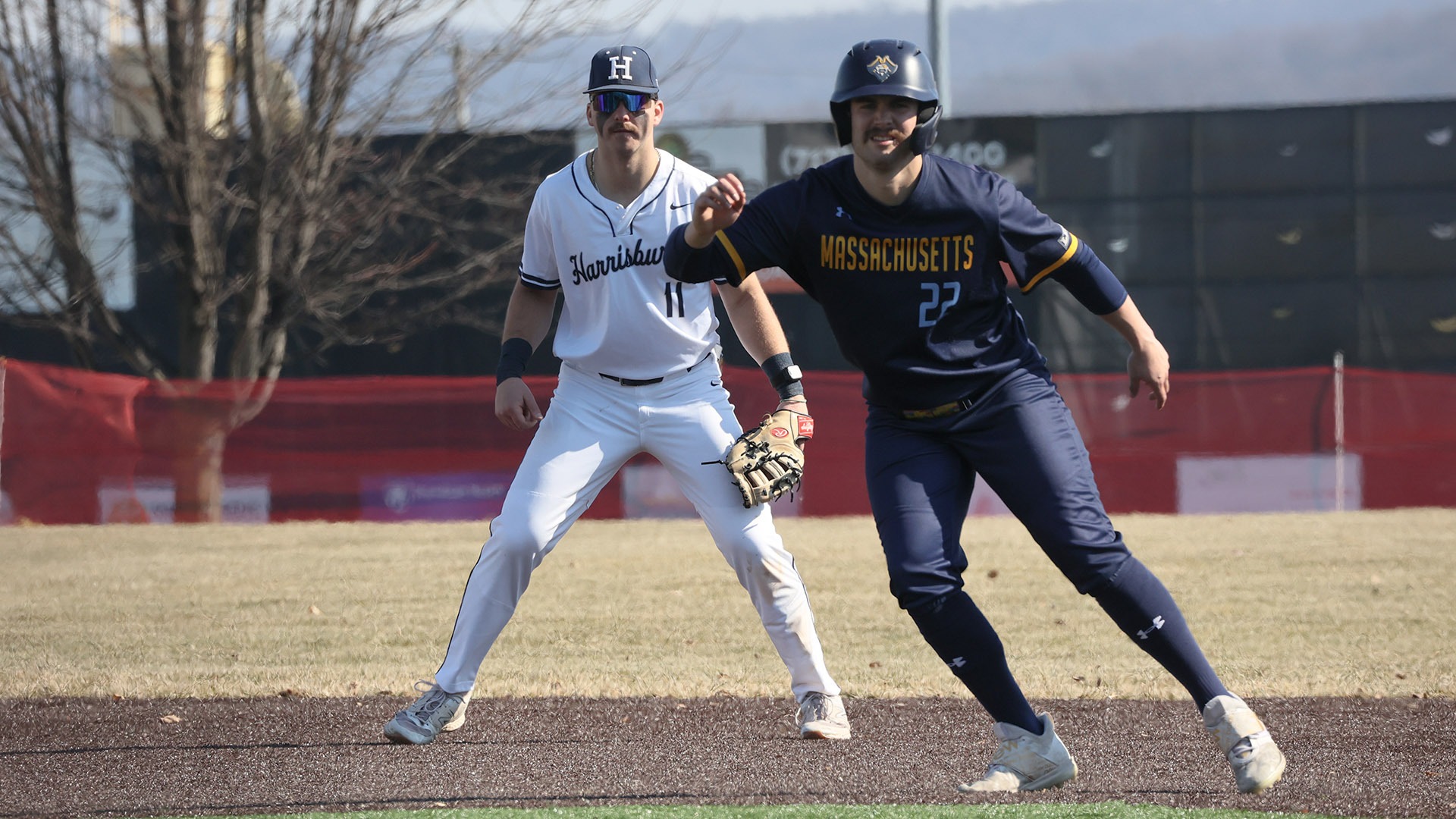 Senior outfielder Liam Blesi runs the bases during a game at Penn State Harrisburg on February 28, 2026