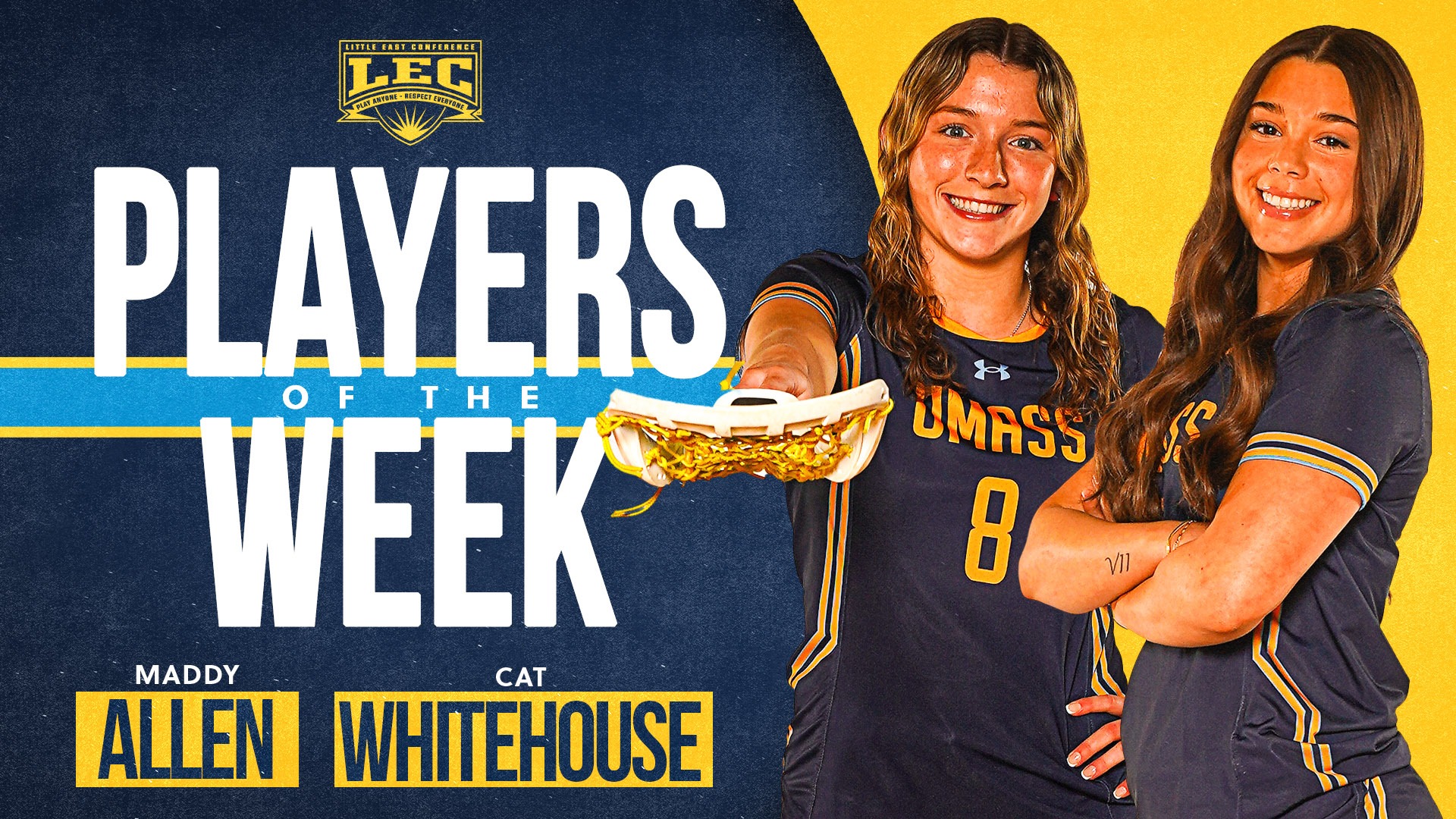 Maddy Allen and Cat Whitehouse earn Offensive Player and Rookie of the Week honors in Little East weekly awards - March 16