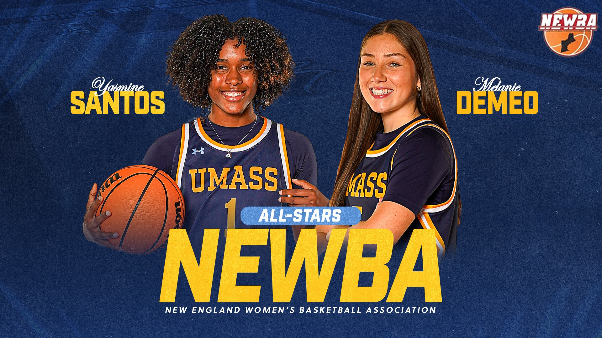 Yasmine Santos and Melanie DeMeo Selected for NEWBA All-Start Game - Women's Basketball