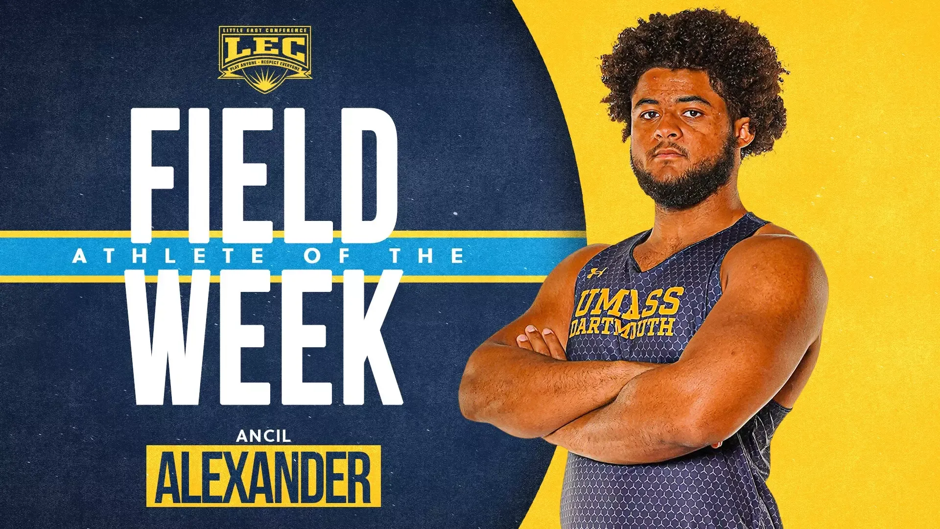 Ancil Alexander Named Little East Men's Outdoor Field Athlete of the Week - Outdoor 2026