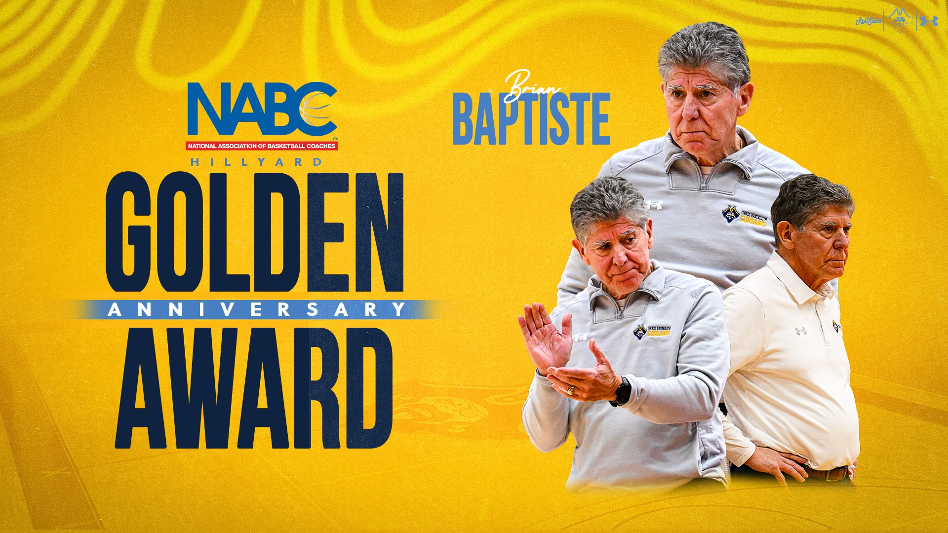 Men's Basketball Head Coach Brian Baptiste named 2026 NABC Hillyard Golden Anniversary Award recipient