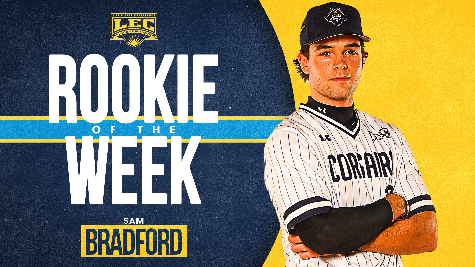 Sam Bradford named Little East Baseball Rookie of the Week - March 9, 2026