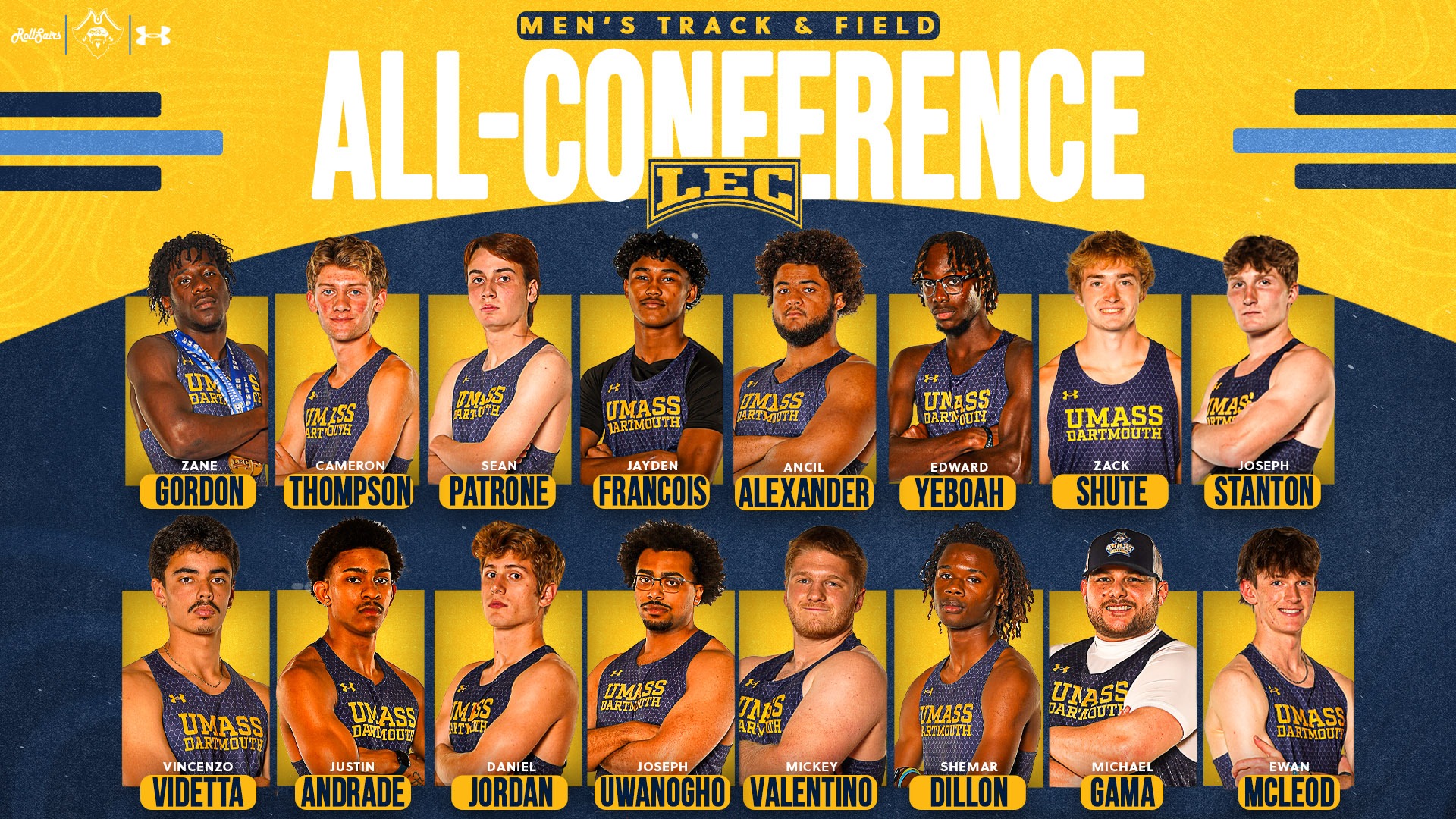 16 Named All-Conference in Men's Track & Field - April 2026