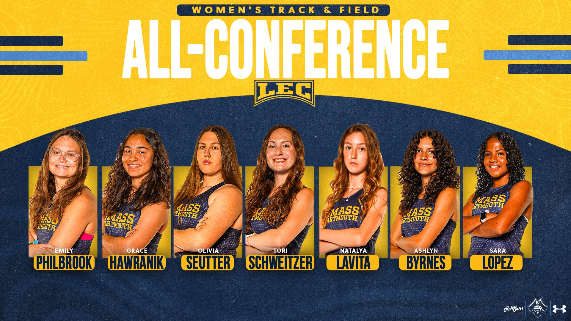 Seven Garner All-Conference honors in women's track & field - April 2026