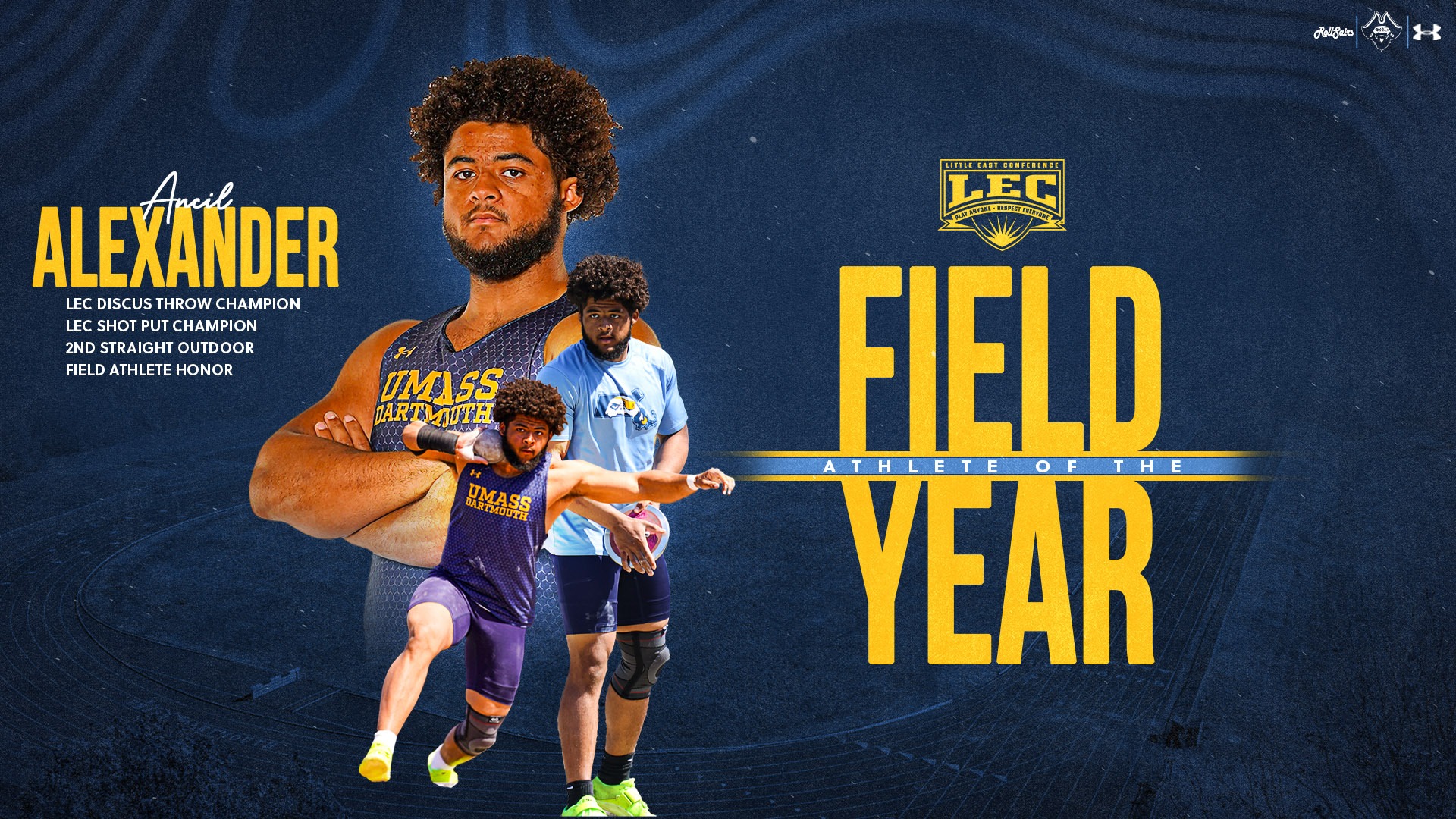 Ancil Alexander named 2026 Little East Field Athlete of the Year Once Again