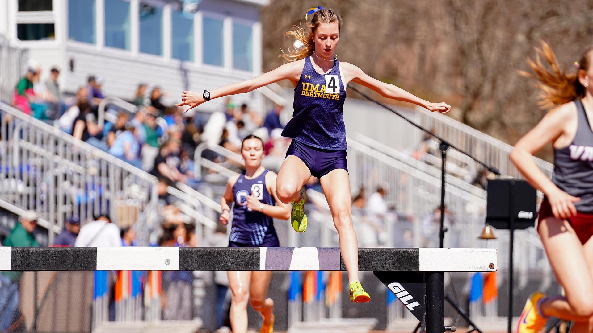 Natalya LaVita competes in the 3,000-meter steeplechase at the Coast Guard Spring Invite