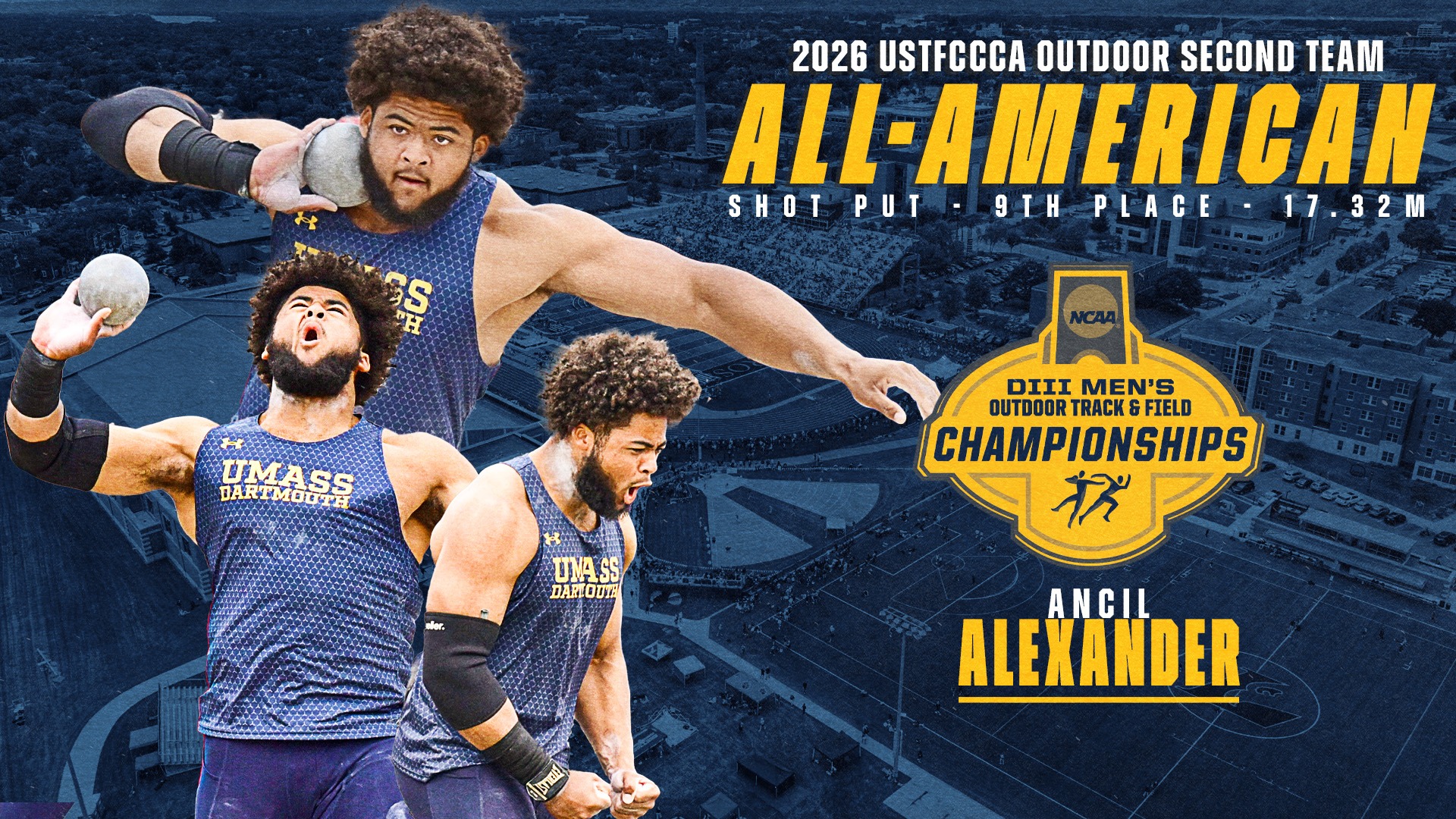 Ancil Alexander Earns All-America Second Team in the Shot Put at 2026 National Championships