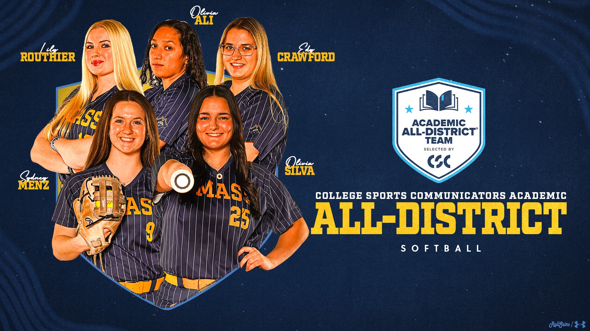 Five from Softball Tabbed to CSC Academic All-District Teams - May 2026