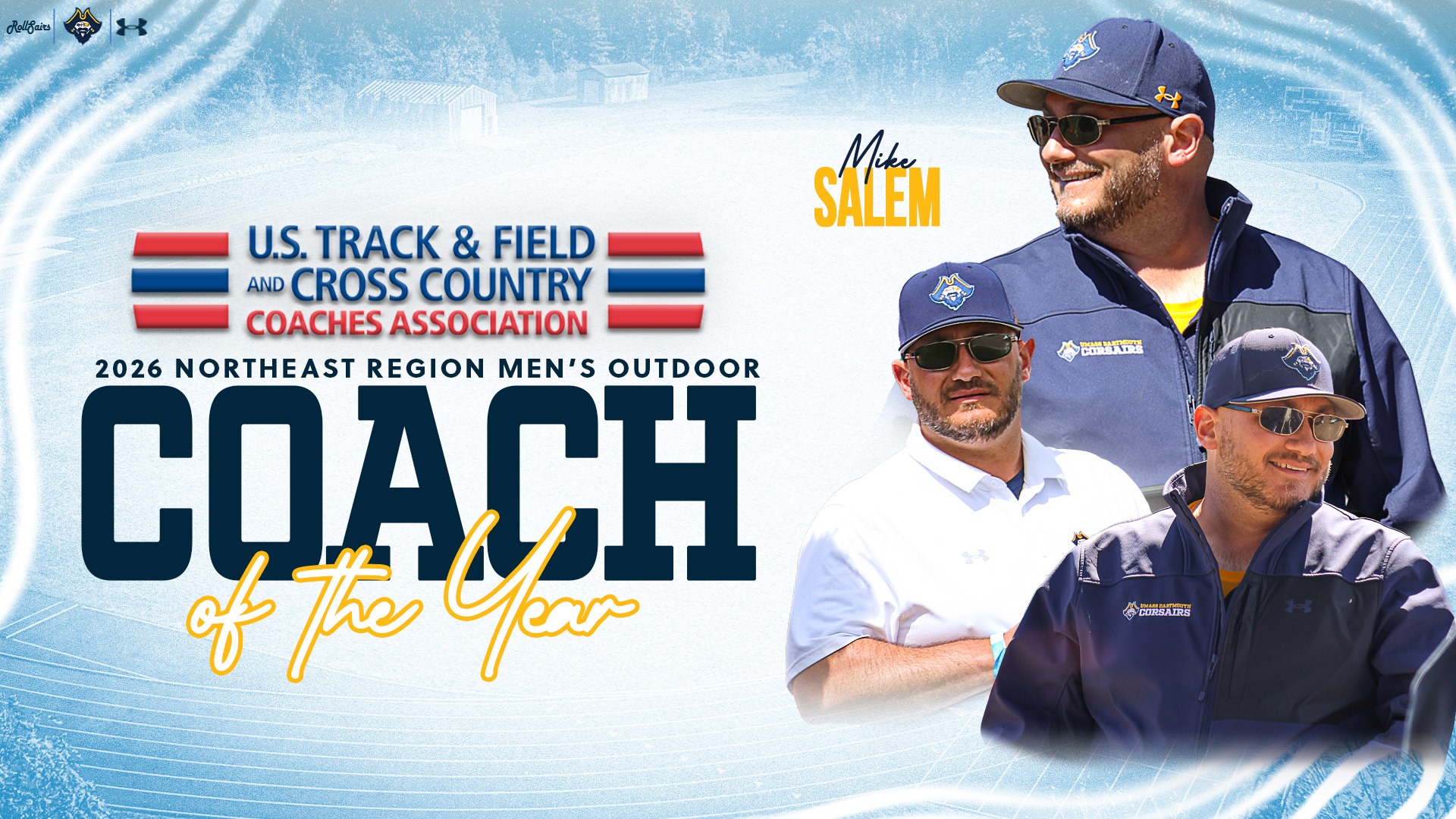 Mike Salem named 2026 USTFCCCA Men's Northeast Region Outdoor Coach of the Year