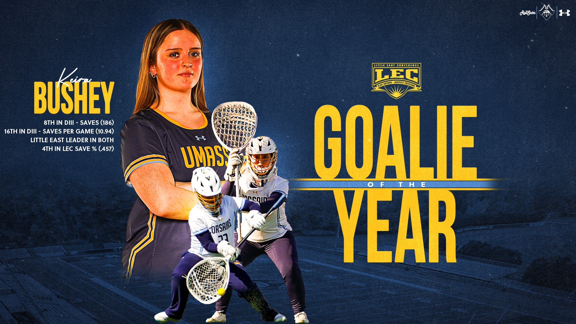 Keira Bushey named Little East Goalkeeper of the Year by Little East coaches - May 2026