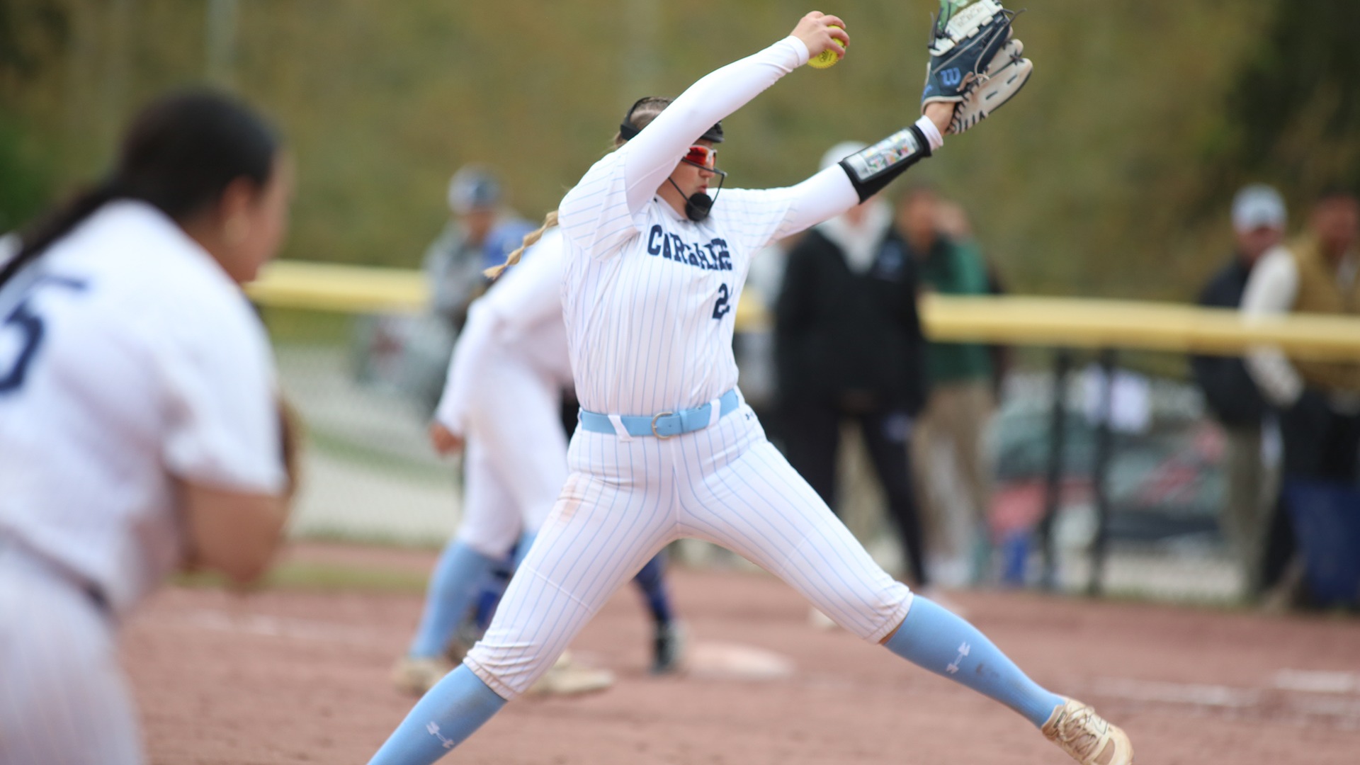 Edy Crawford delivers a pitch in an LEC Tournament game on May 8, 2026