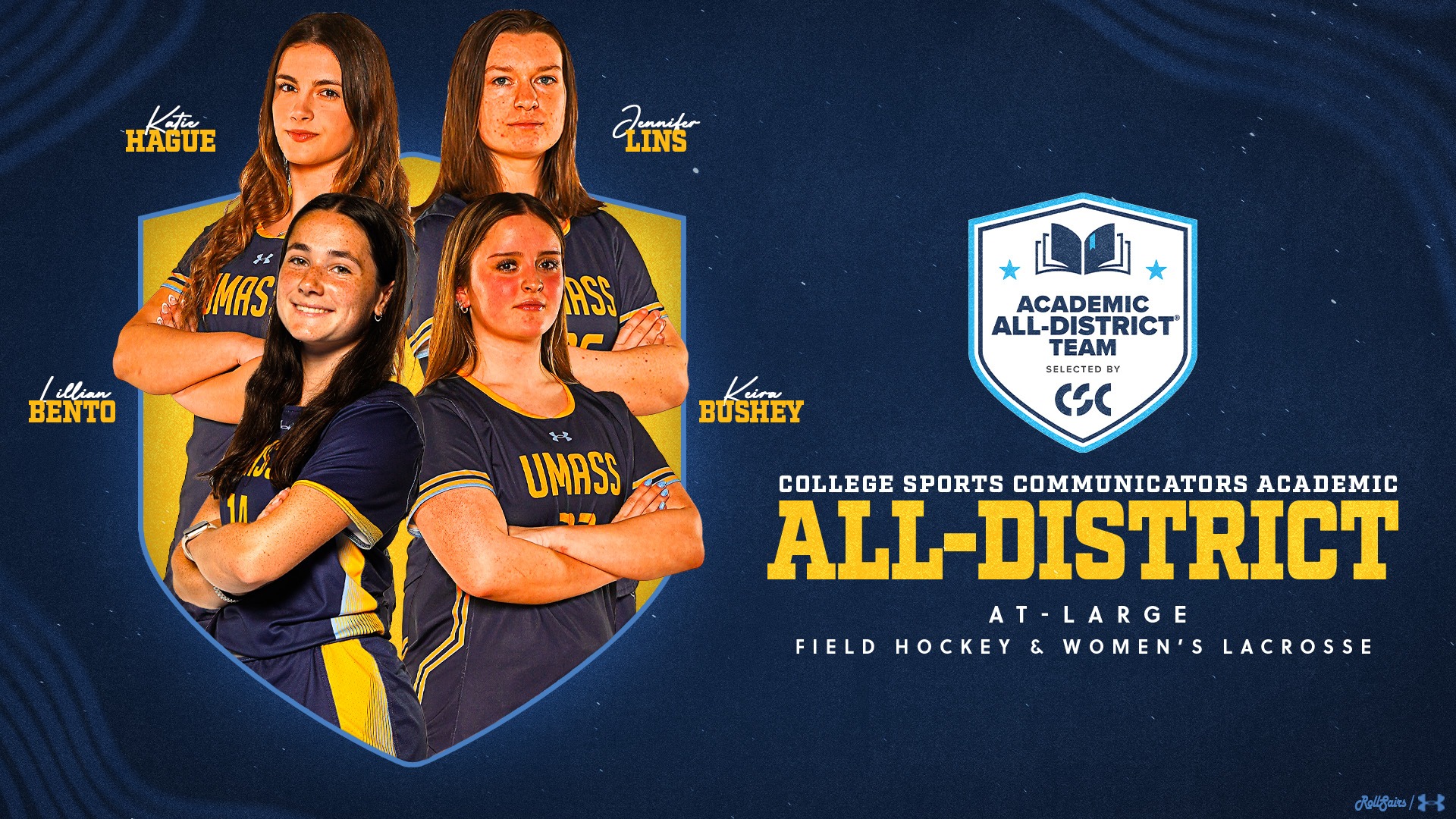 Four earn Academic All-District At-Large in field hockey and women's lacrosse
