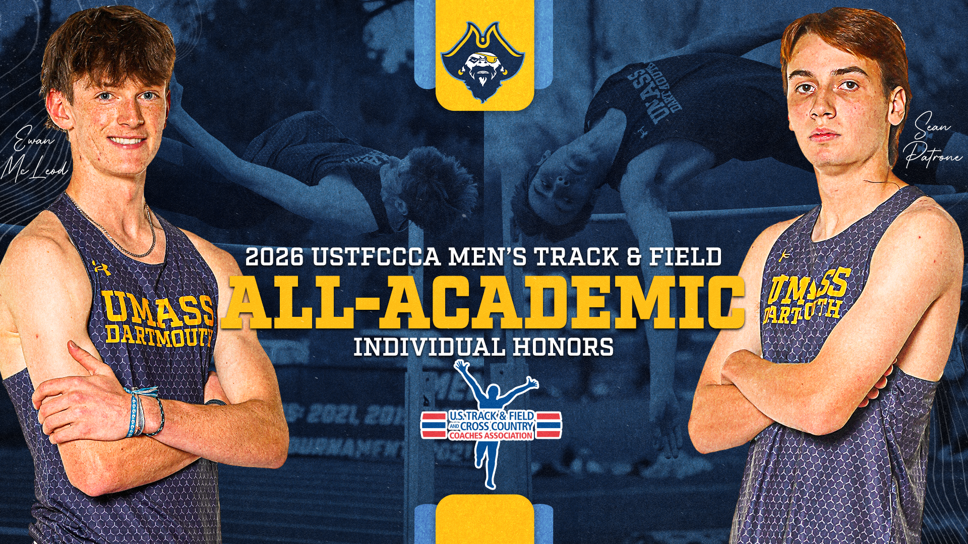 Ewan McLeod and Sean Patrone recognized by USTFCCCA for All-Academic honors