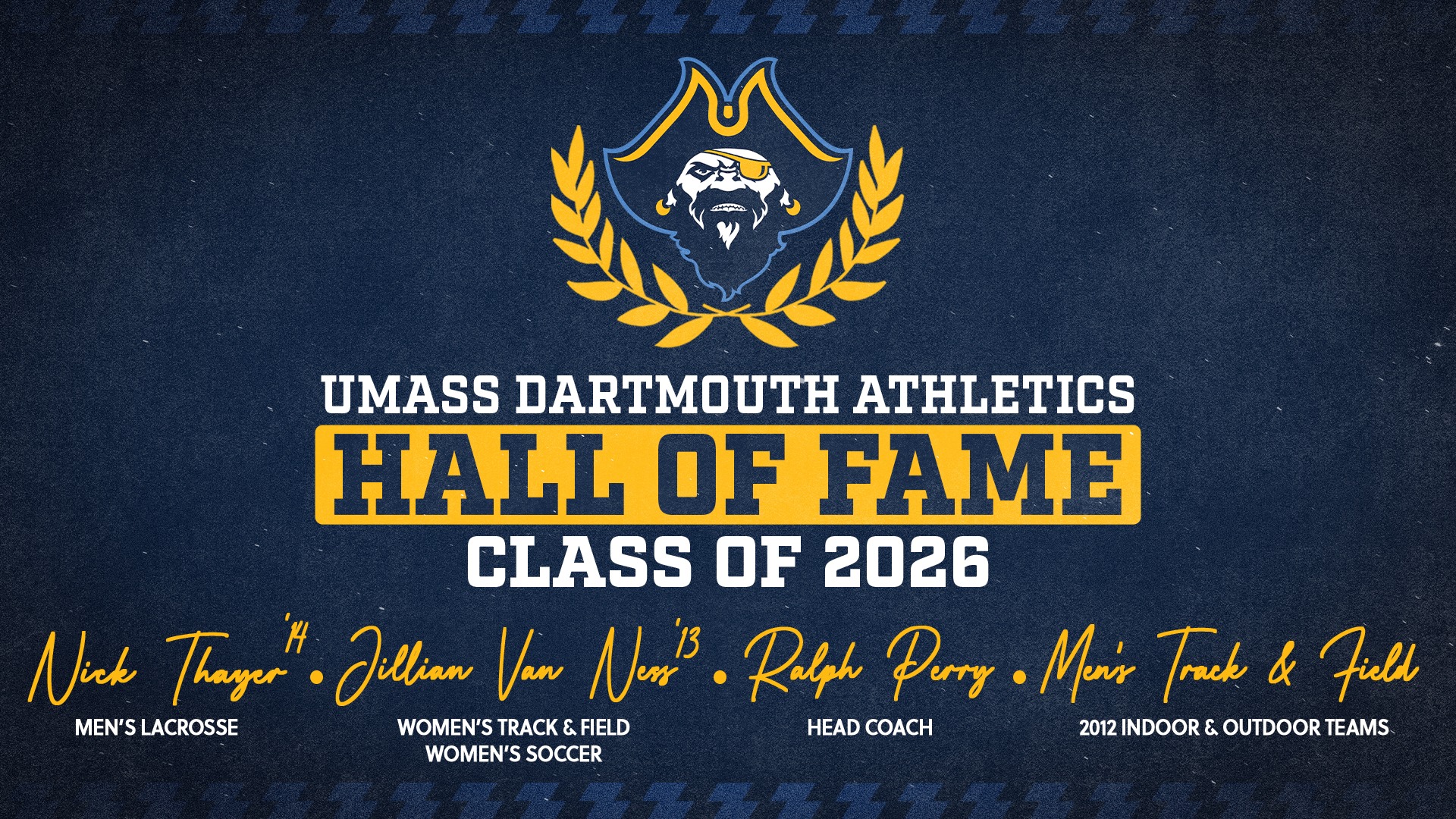 Athletics Announces the 2026 Corsair Hall of Fame Class